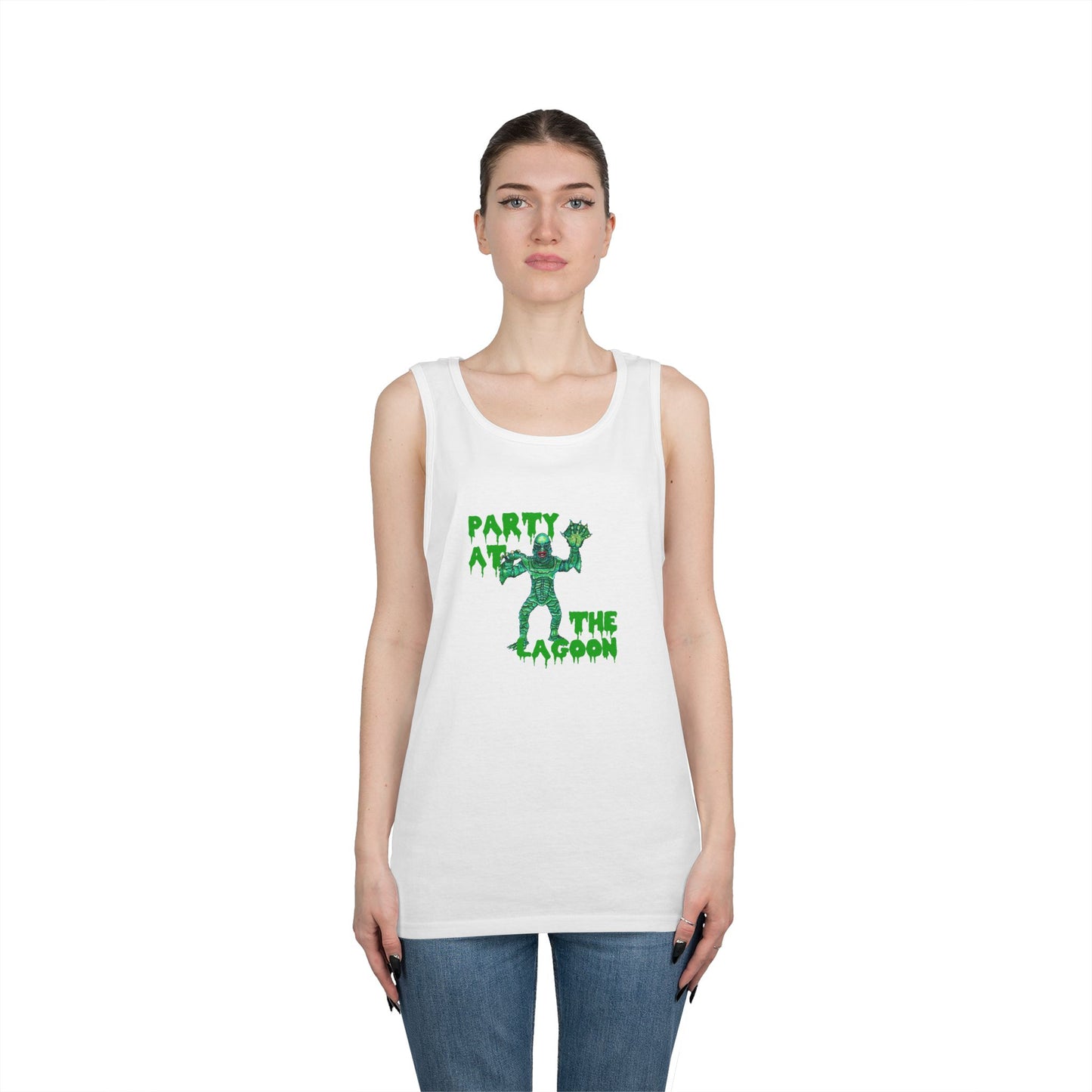 Party at the Lagoon Unisex Heavy Cotton Tank Top
