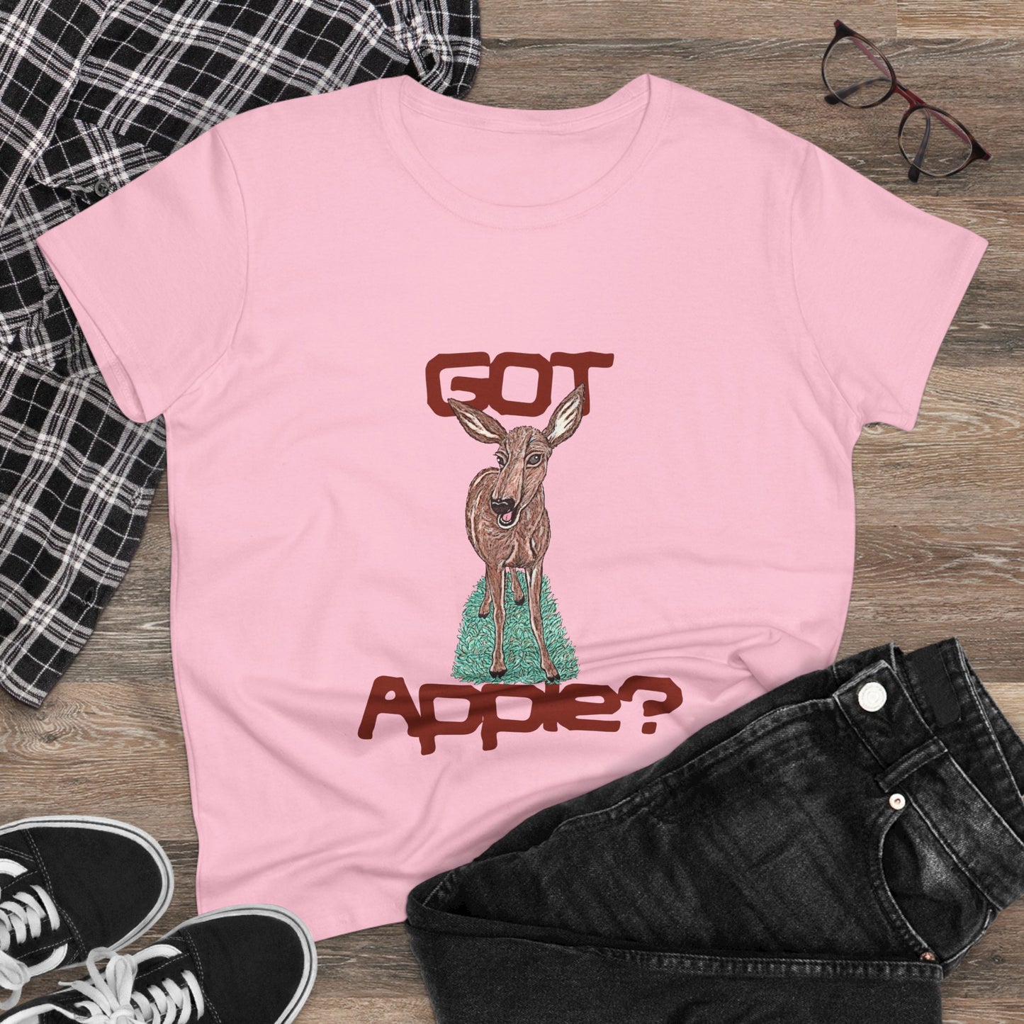 Got Apple? Women's Midweight Cotton Tee
