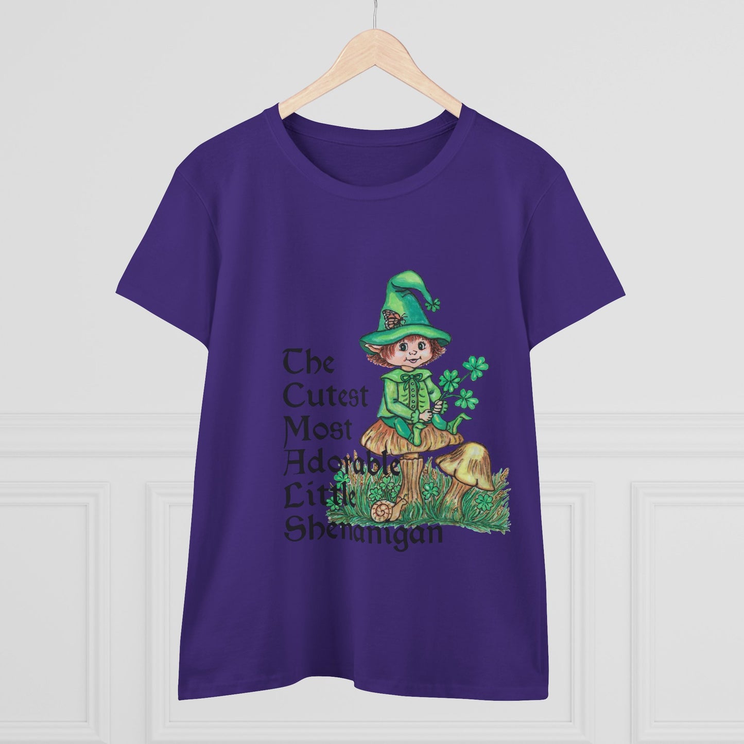 Cutest Leprechaun Women's Midweight Cotton Tee