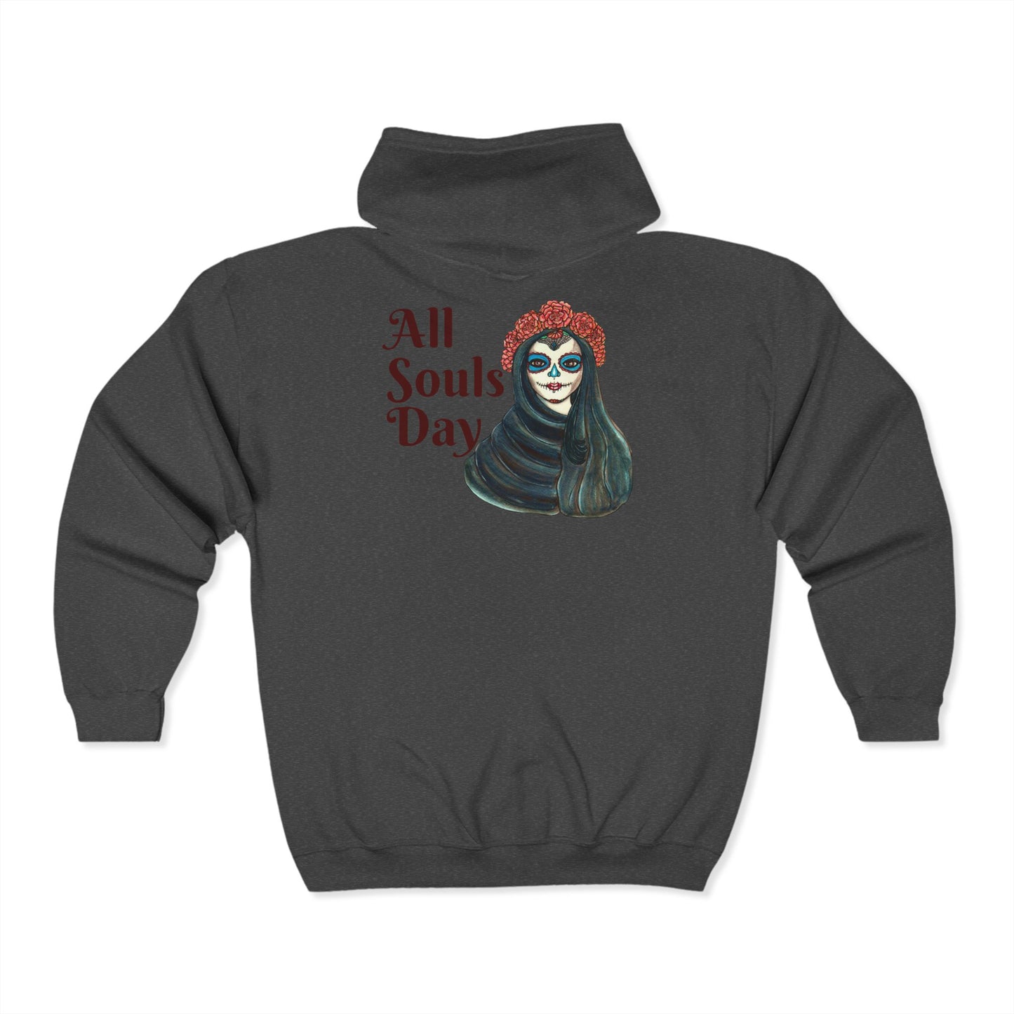 All Souls Day Unisex Heavy Blend™ Full Zip Hooded Sweatshirt