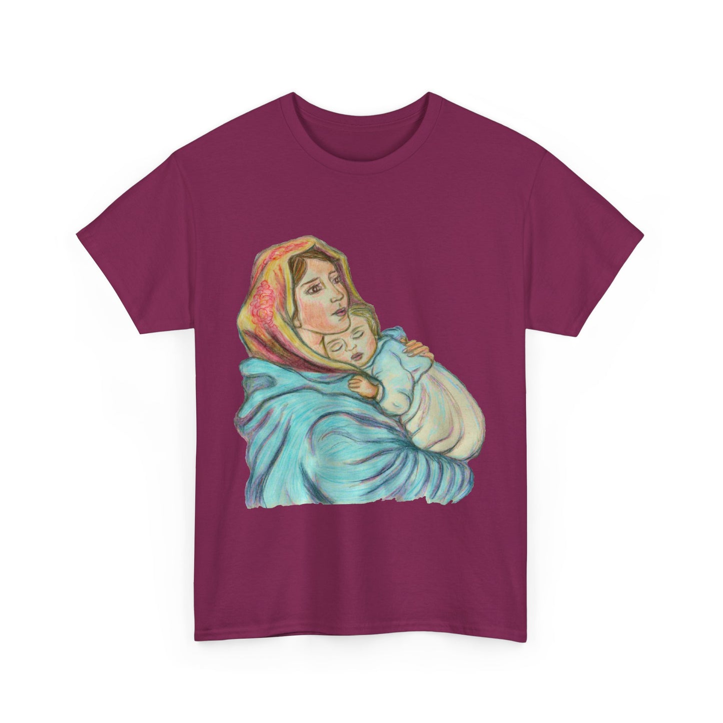 Mother and Child Unisex Heavy Cotton Tee