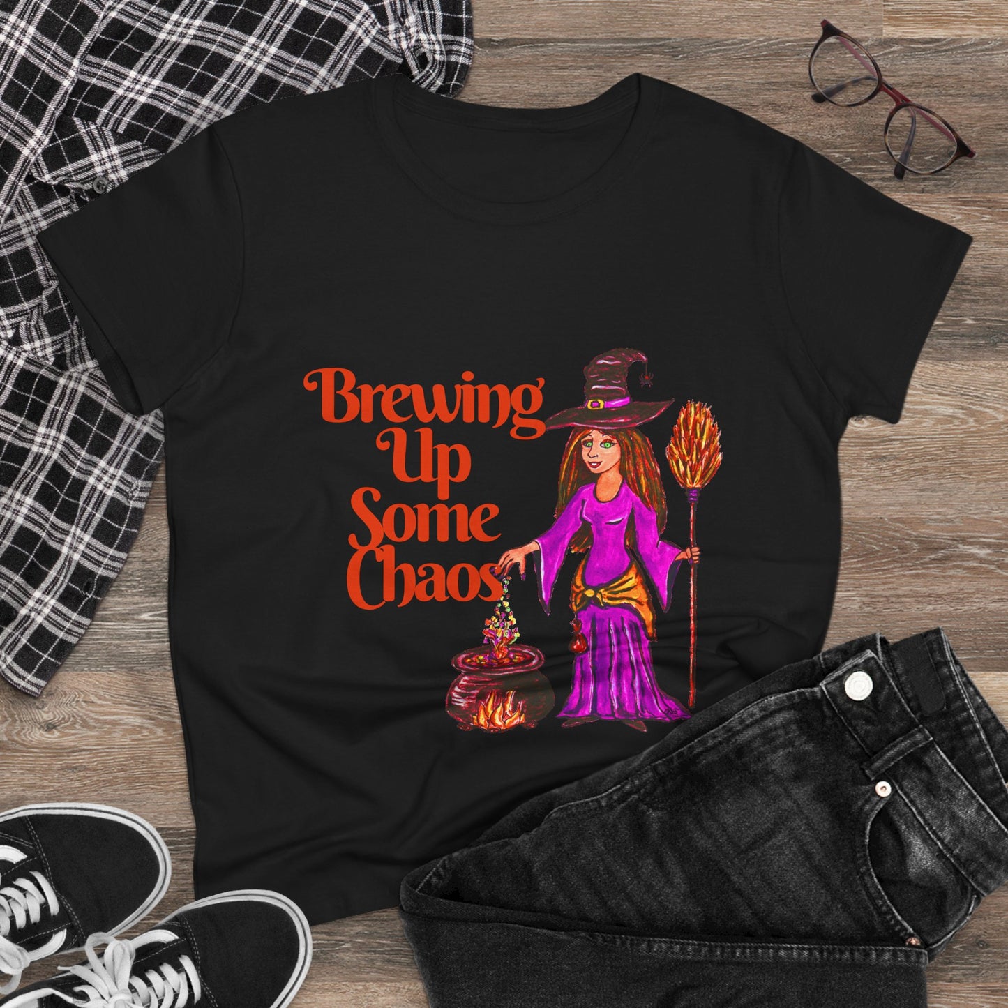 Brewing Up Some Chaos Women's Midweight Cotton Tee