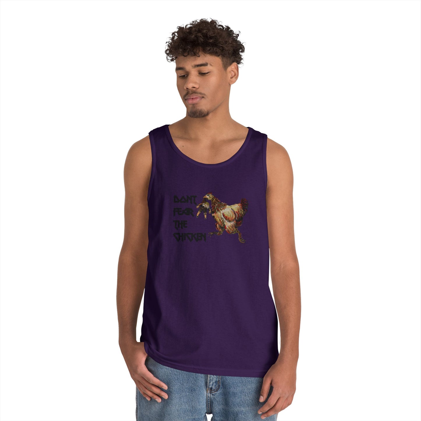 Don't Fear the Chicken Unisex Heavy Cotton Tank Top