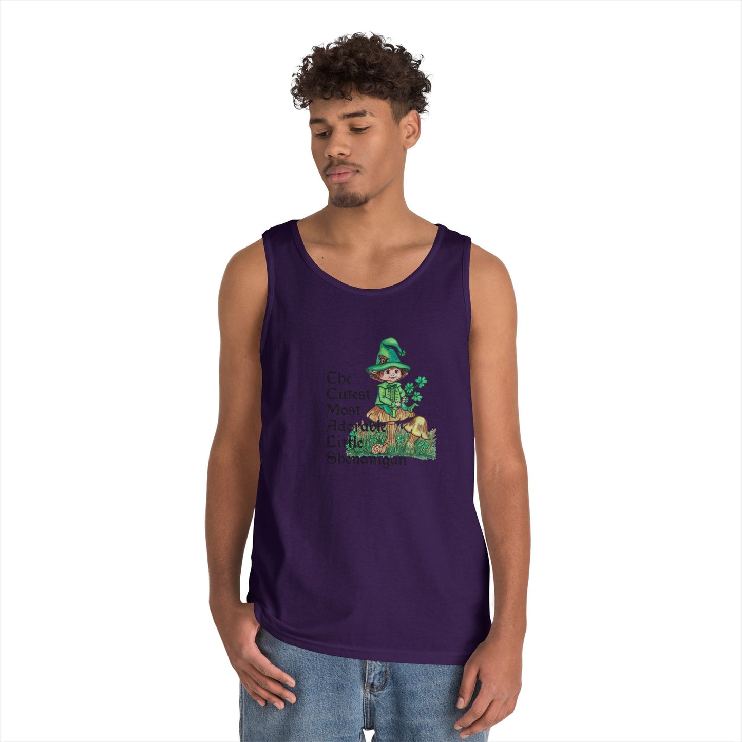 Cutest Leprechaun Unisex Heavy Cotton Tank Top