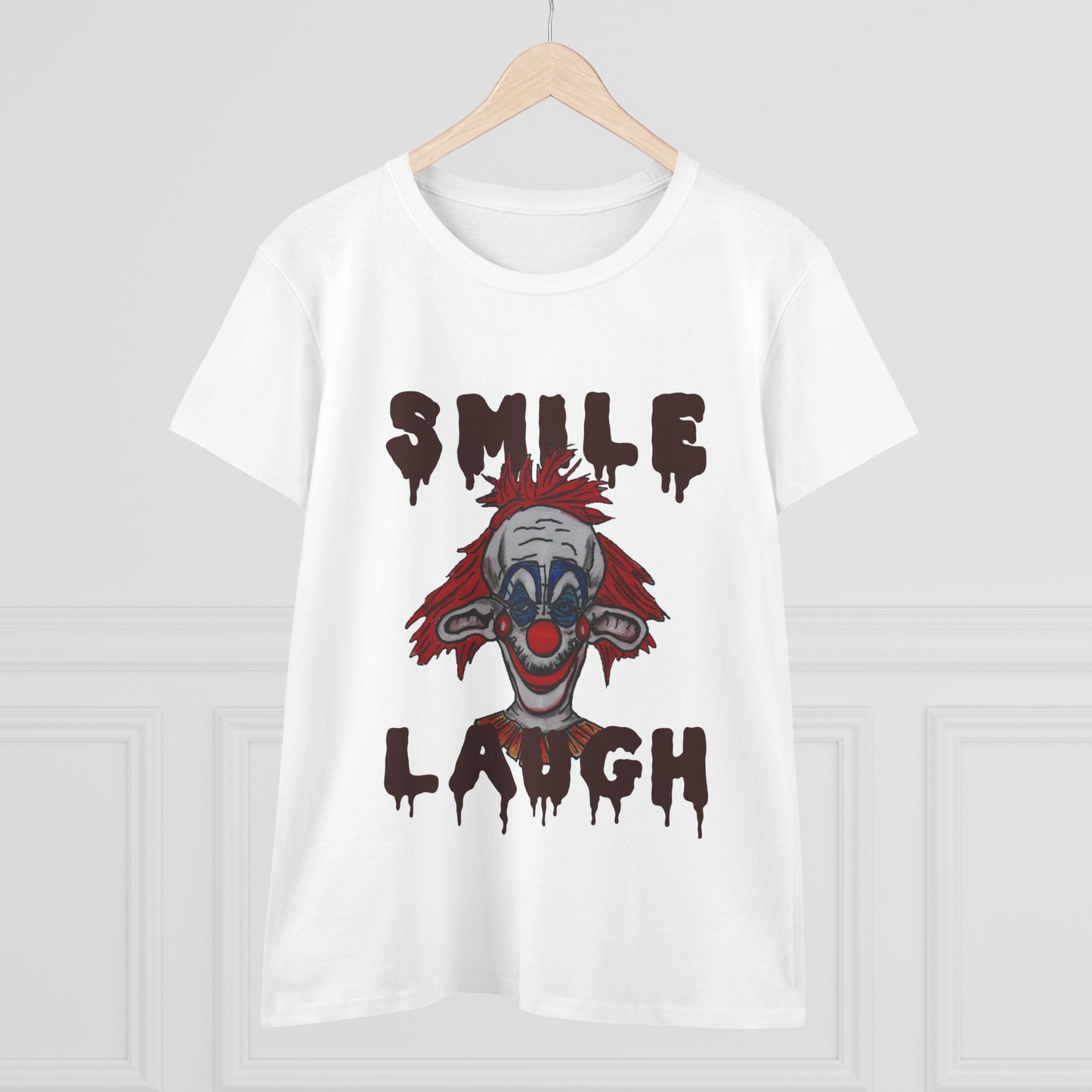 Smile, Laugh Women's Midweight Cotton Tee