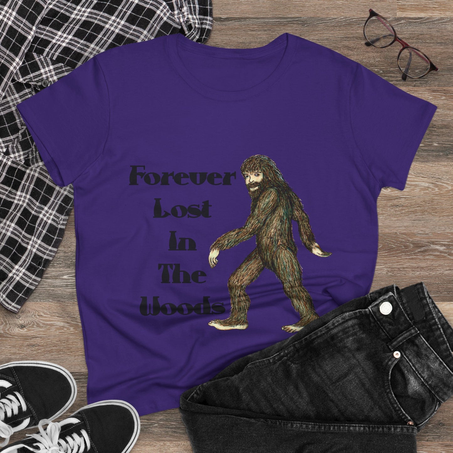 Lost in the Woods Women's Midweight Cotton Tee