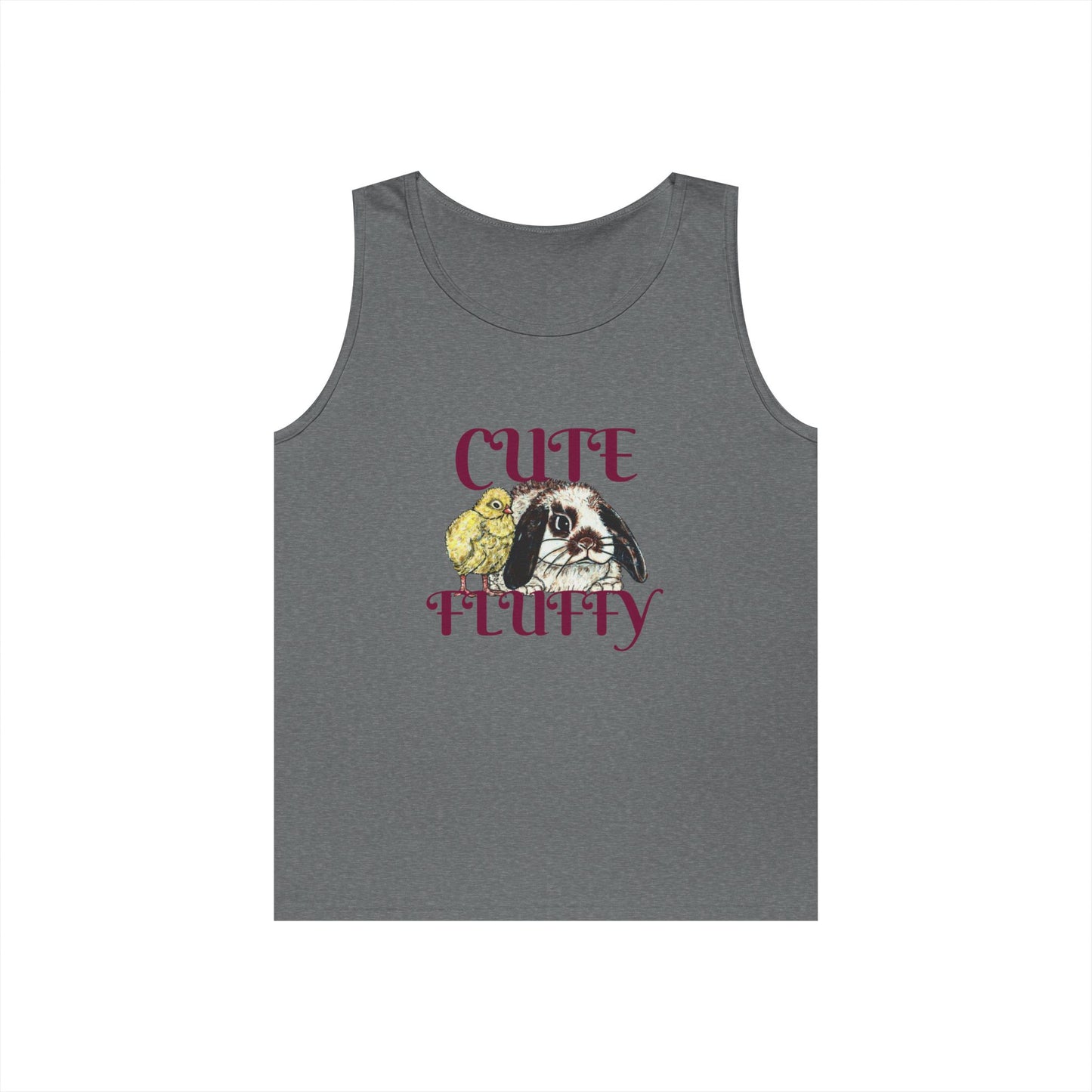 Cute and Fluffy Unisex Heavy Cotton Tank Top