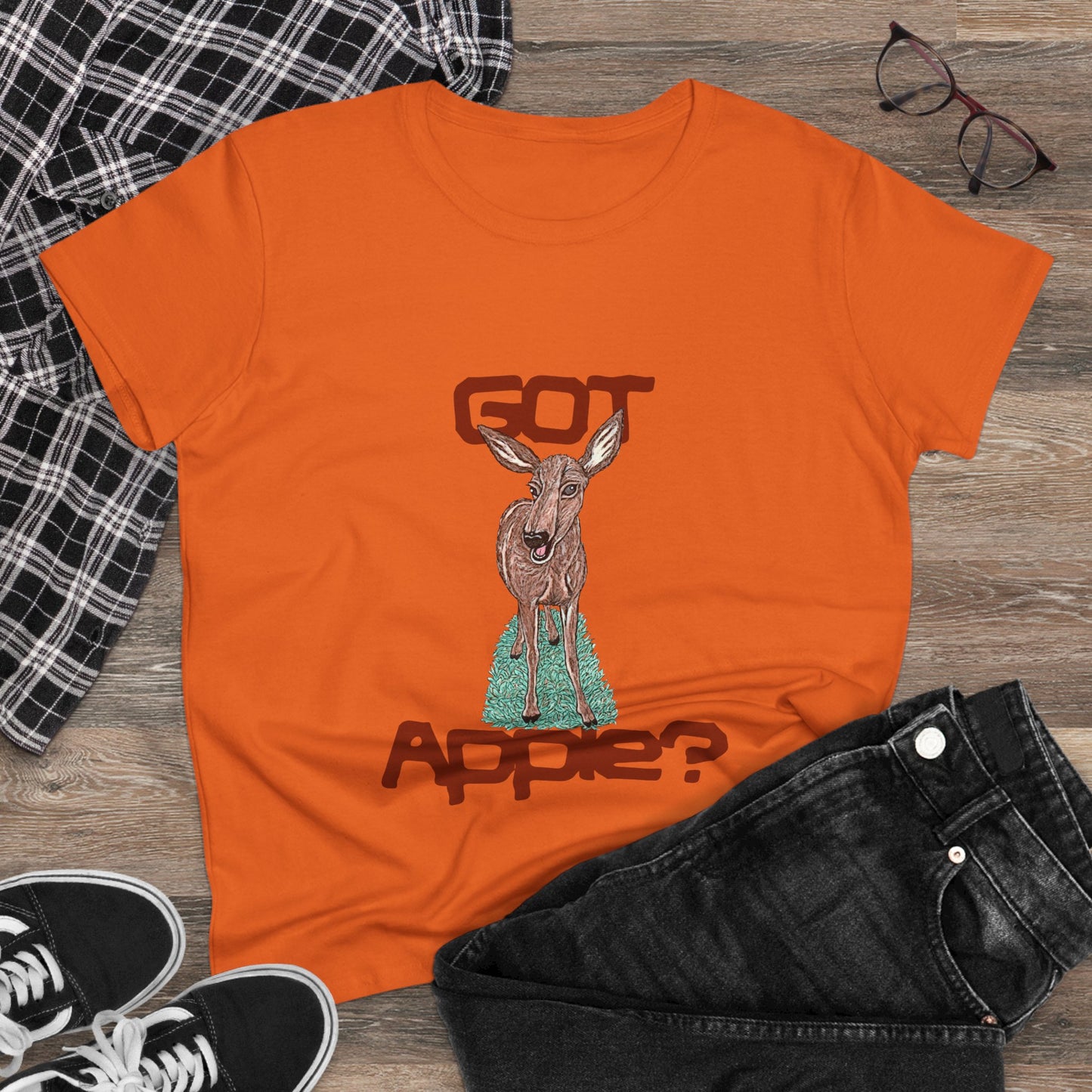 Got Apple? Women's Midweight Cotton Tee