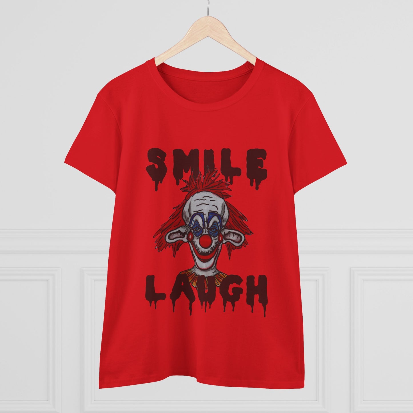 Smile, Laugh Women's Midweight Cotton Tee