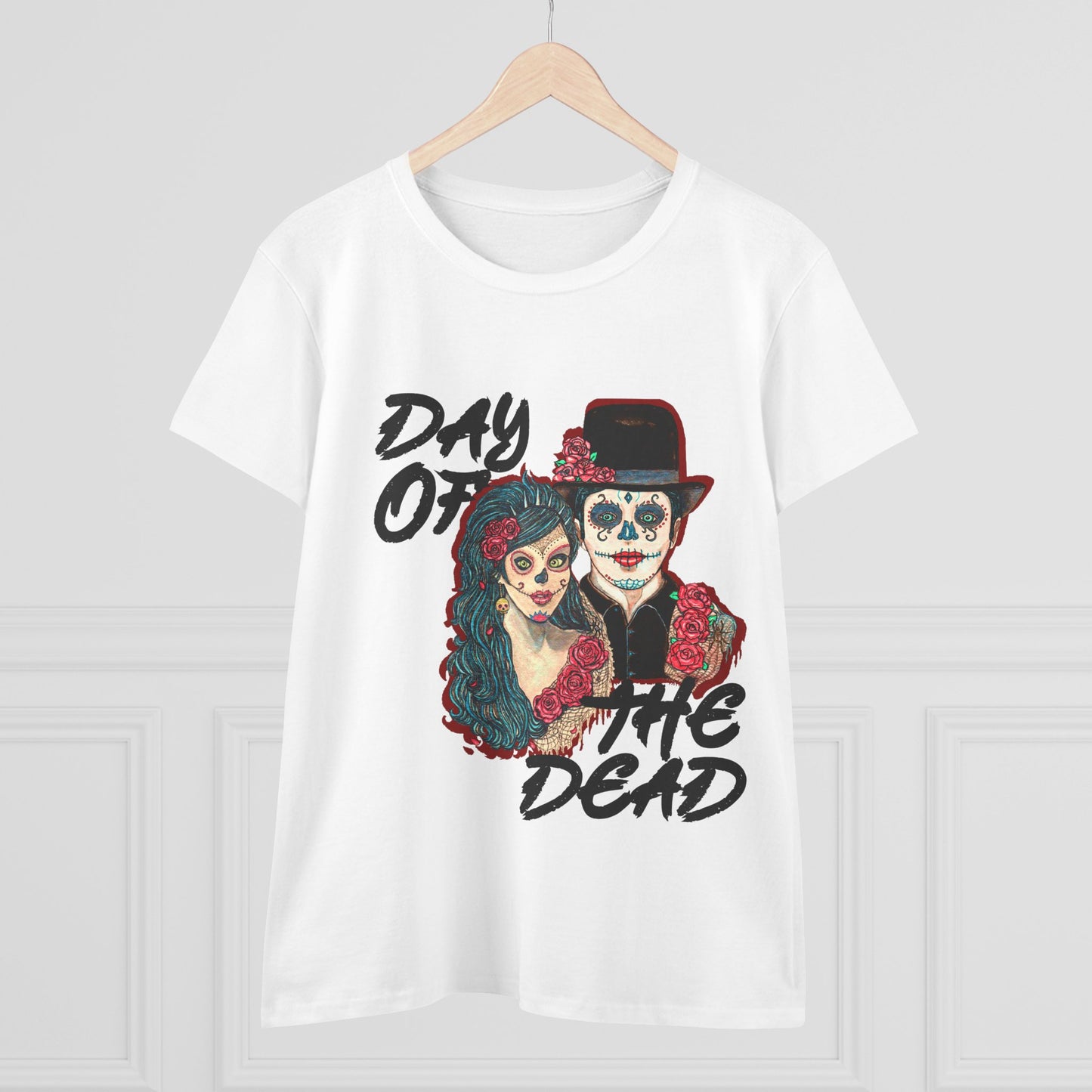 Day of the Dead Women's Midweight Cotton Tee