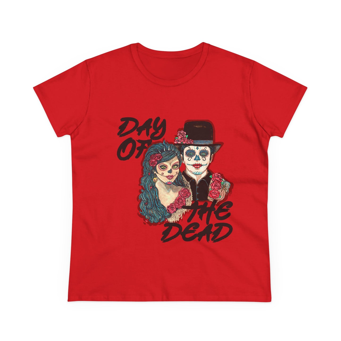 Day of the Dead Women's Midweight Cotton Tee