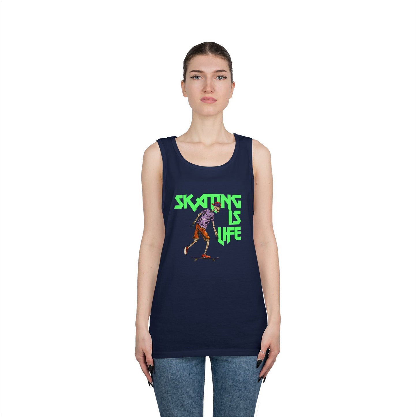 Skating is Life Unisex Heavy Cotton Tank Top