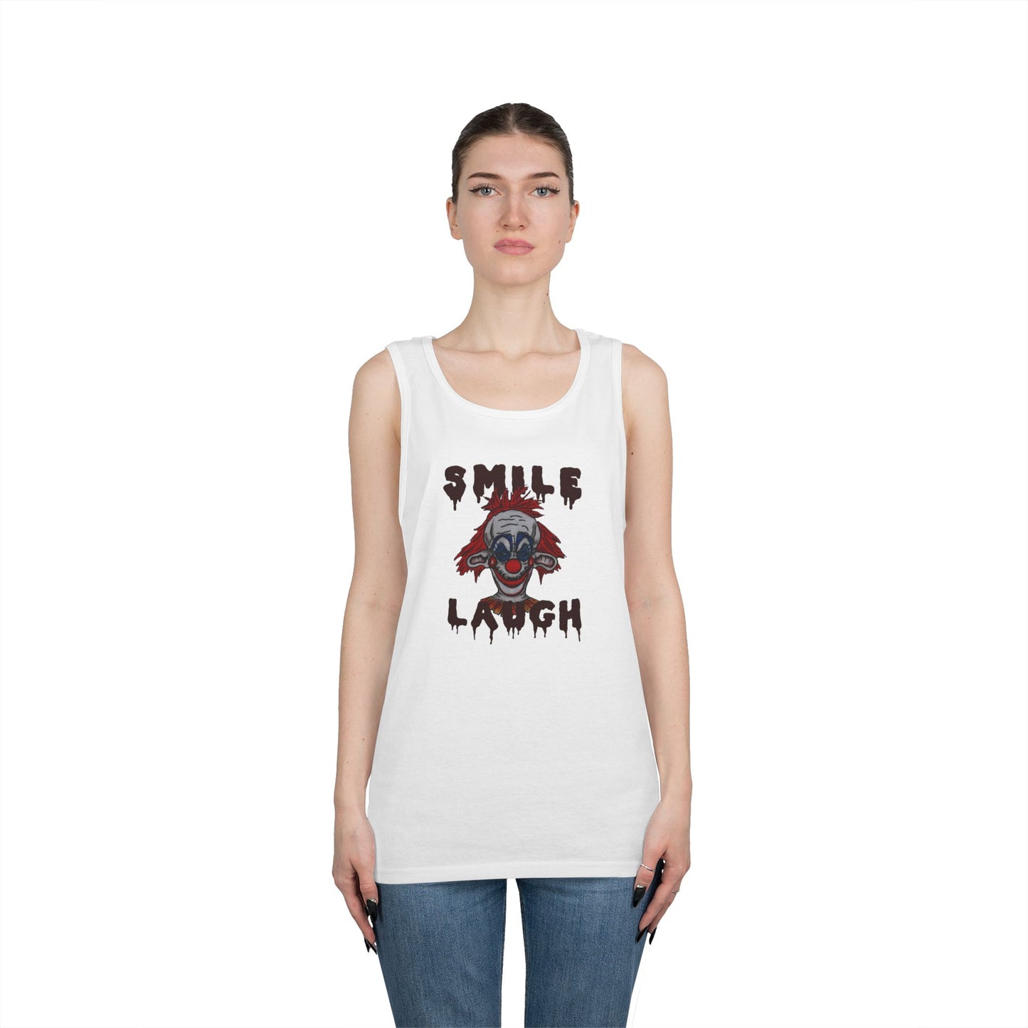 Smile, Laugh Unisex Heavy Cotton Tank Top