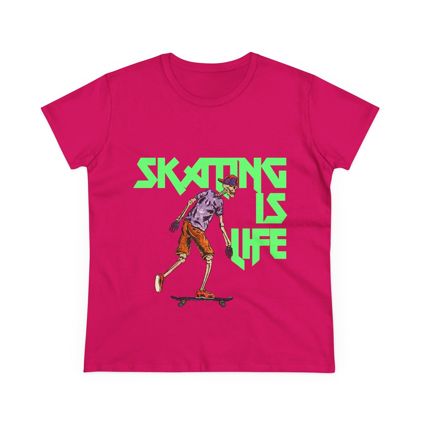 Skating is Life Women's Midweight Cotton Tee