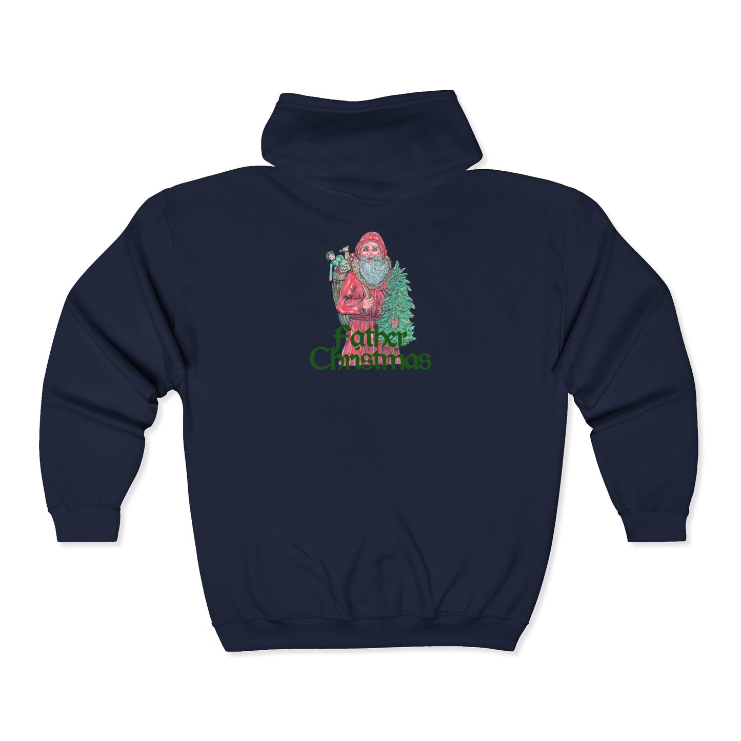 Father Christmas Unisex Heavy Blend™ Full Zip Hooded Sweatshirt