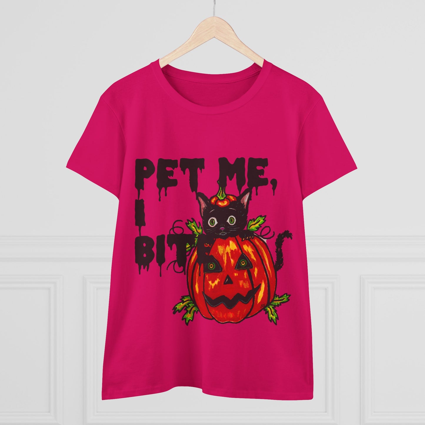 Pet Me Women's Midweight Cotton Tee