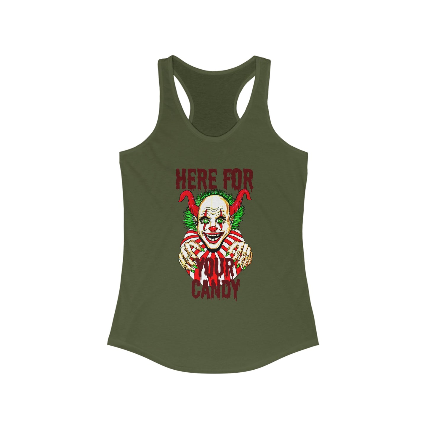 Here for Your Candy Women's Ideal Racerback Tank