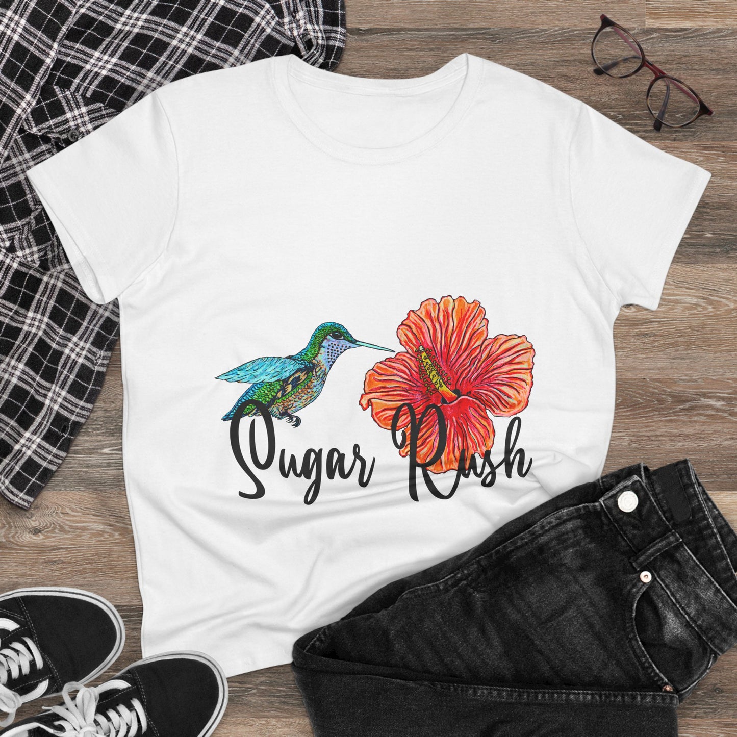 Sugar Rush Women's Midweight Cotton Tee