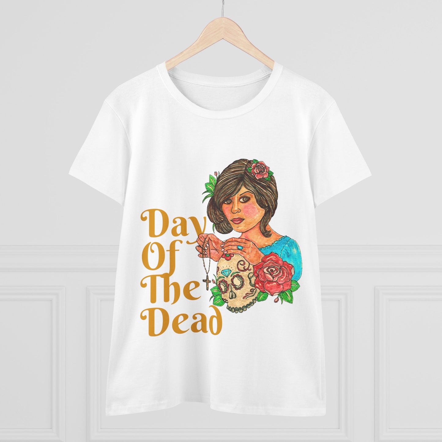 Day of the Dead Women's Midweight Cotton Tee