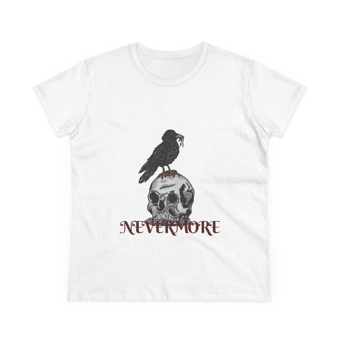 Nevermore Women's Midweight Cotton Tee