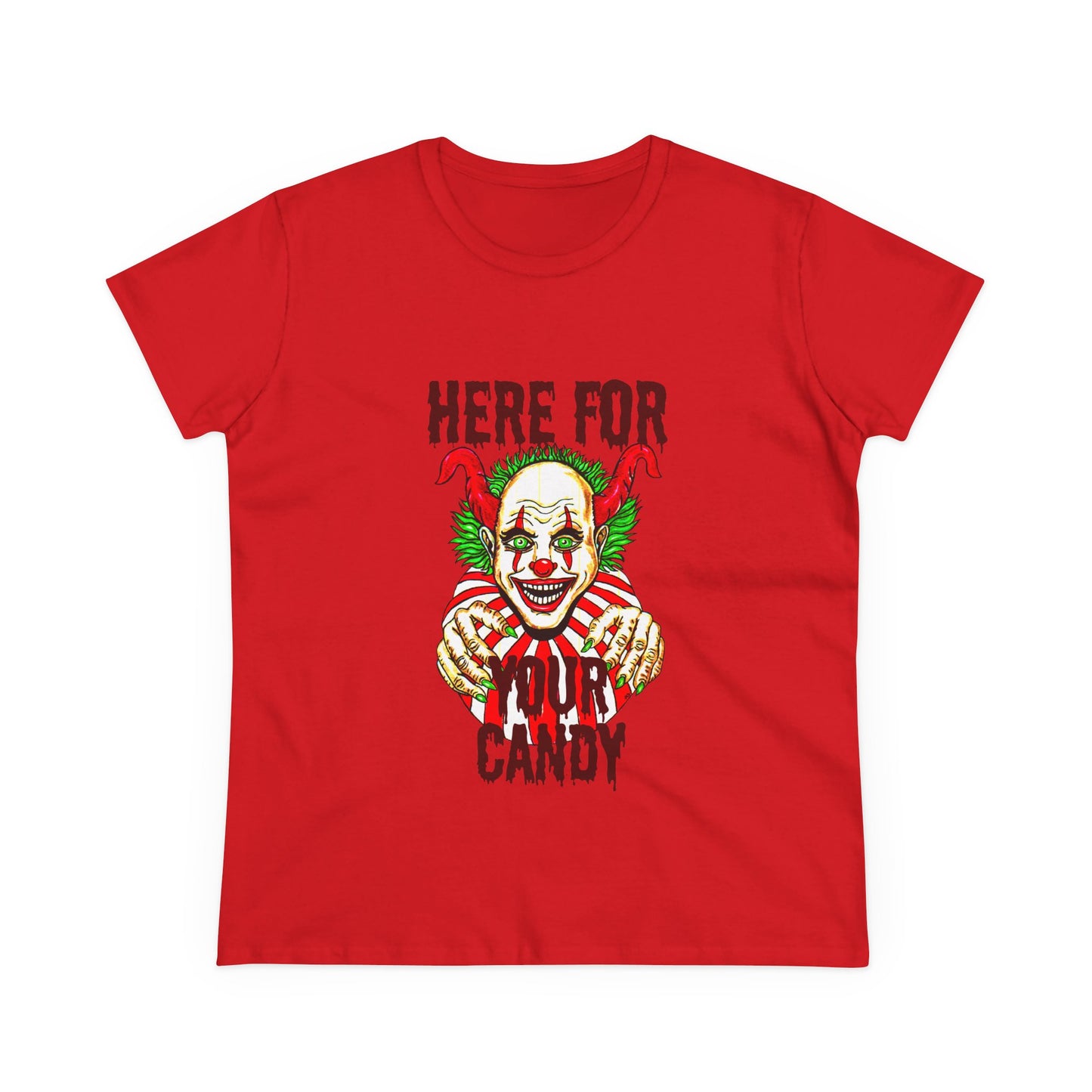 Here for Your Candy Women's Midweight Cotton Tee