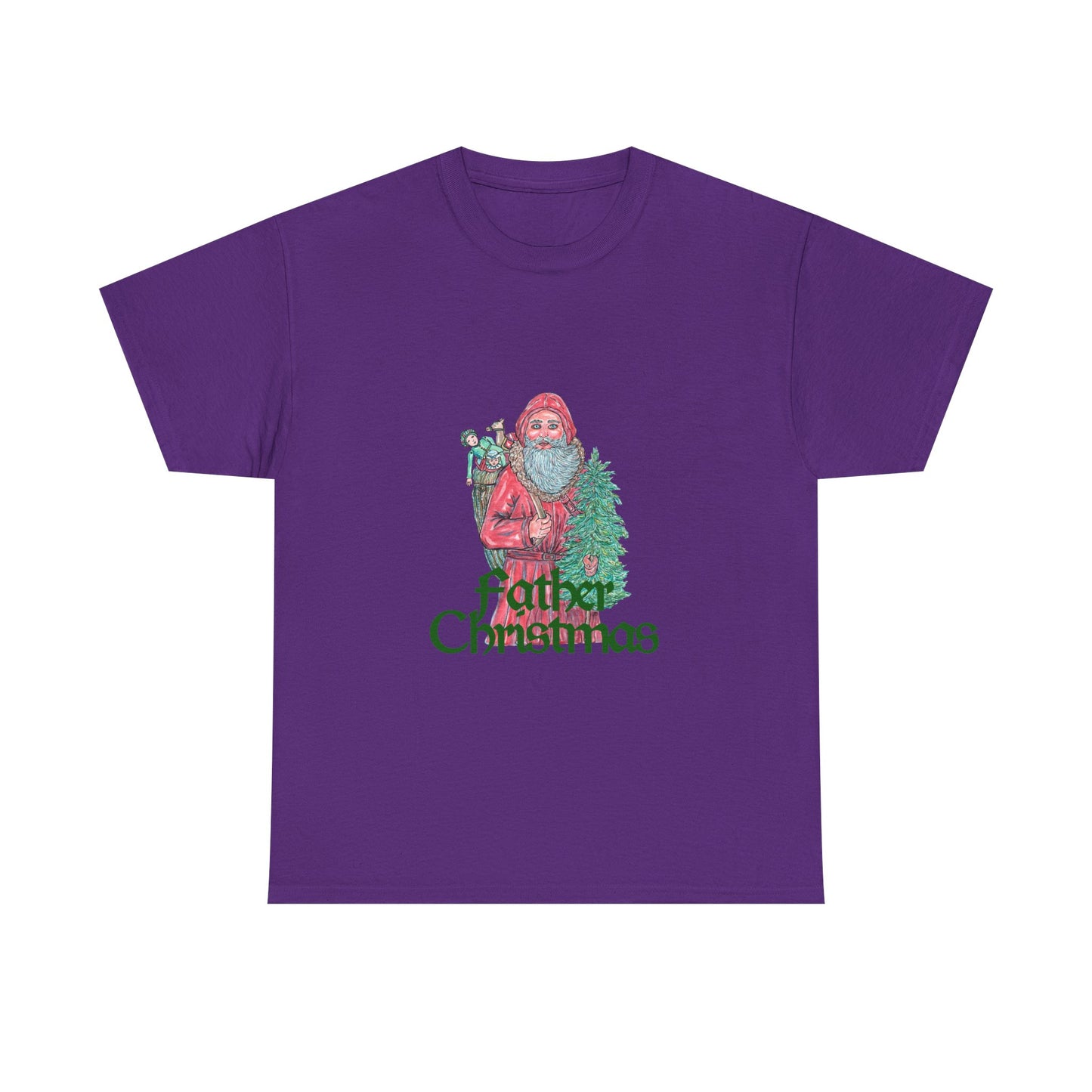 Father Christmas Unisex Heavy Cotton Tee