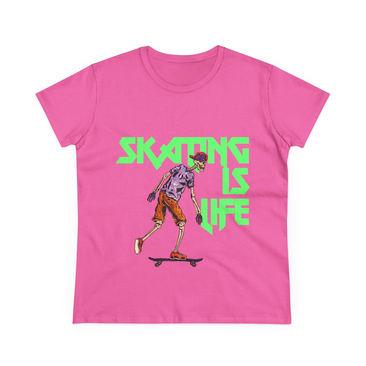 Skating is Life Women's Midweight Cotton Tee