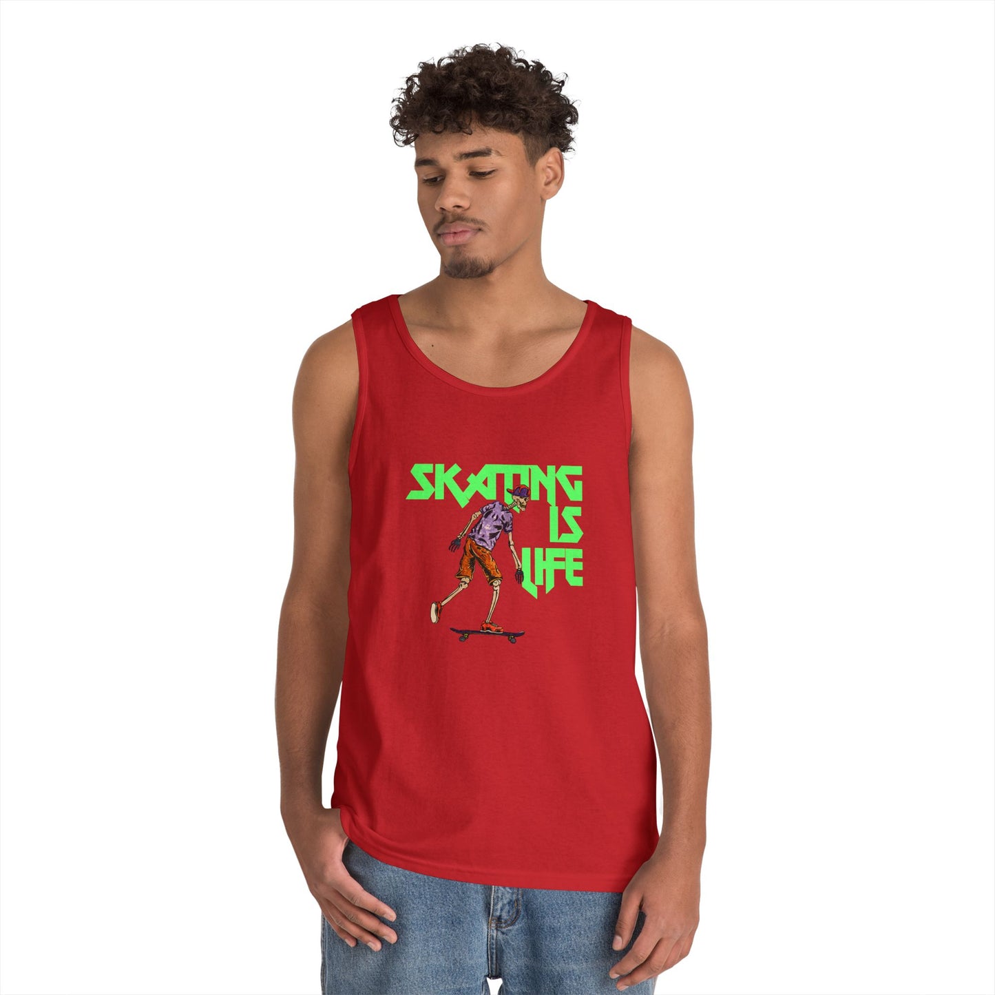 Skating is Life Unisex Heavy Cotton Tank Top