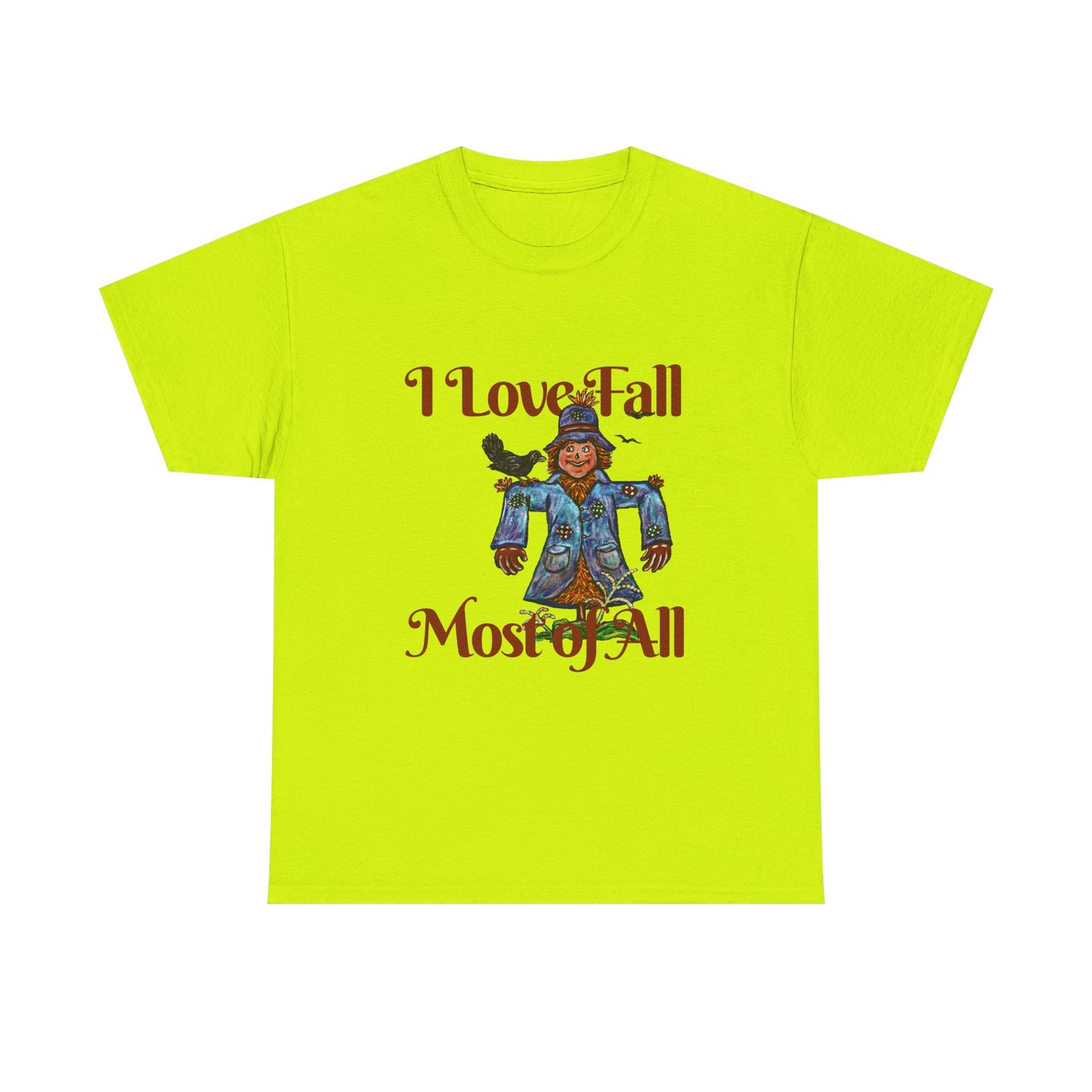 I Love Fall Most of All Unisex Heavy Cotton Tee
