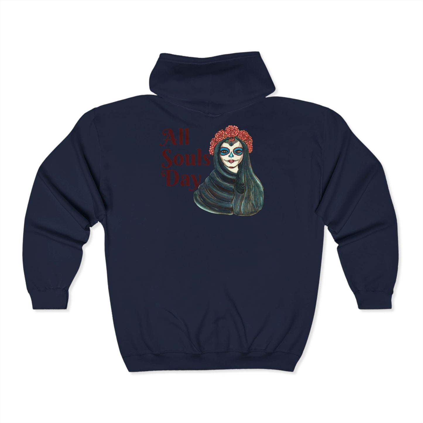 All Souls Day Unisex Heavy Blend™ Full Zip Hooded Sweatshirt