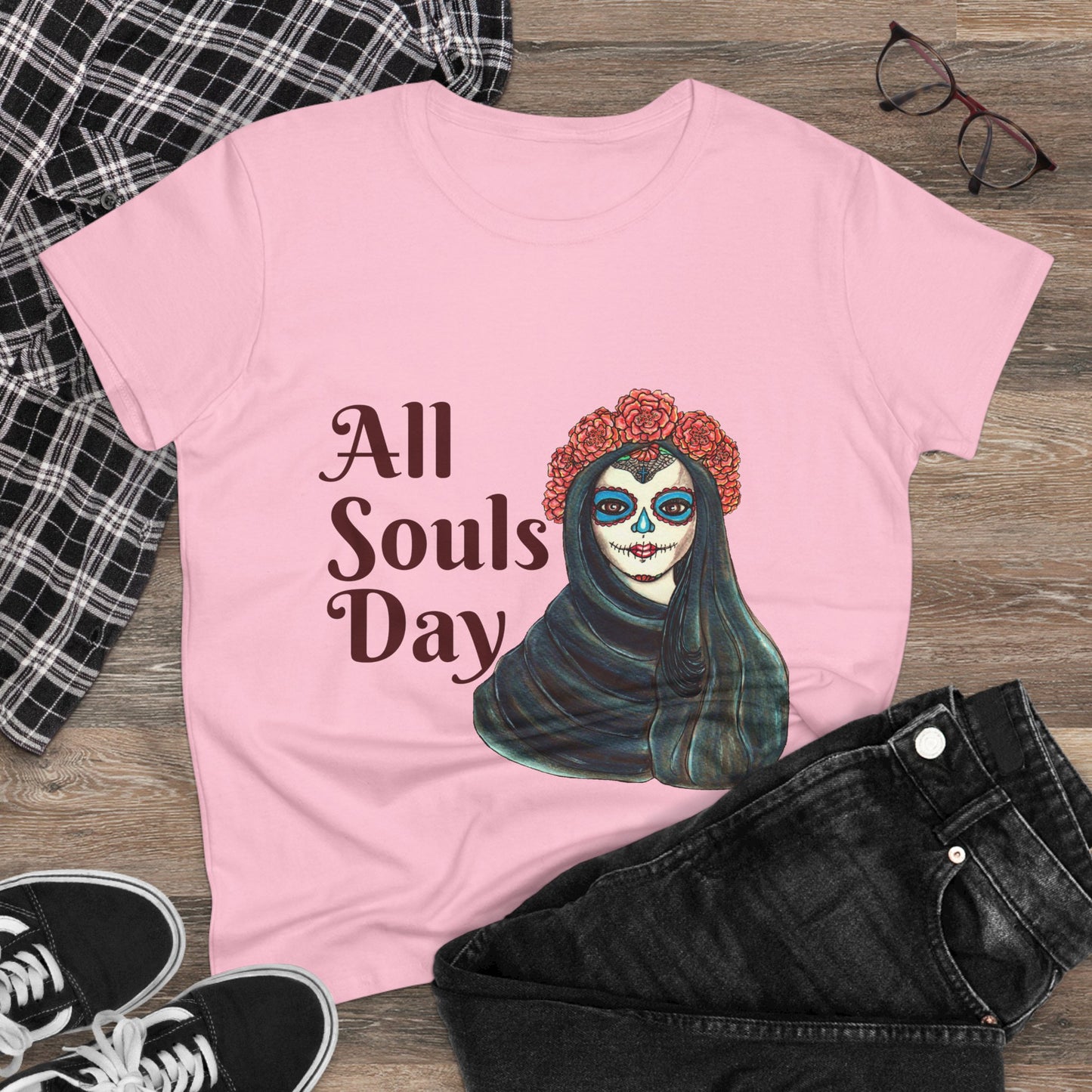 All Souls Day Women's Midweight Cotton Tee
