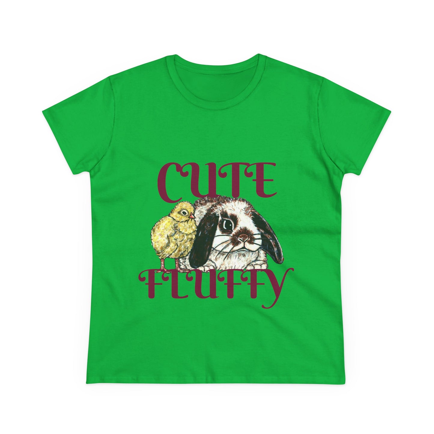 Cute and Fluffy Women's Midweight Cotton Tee