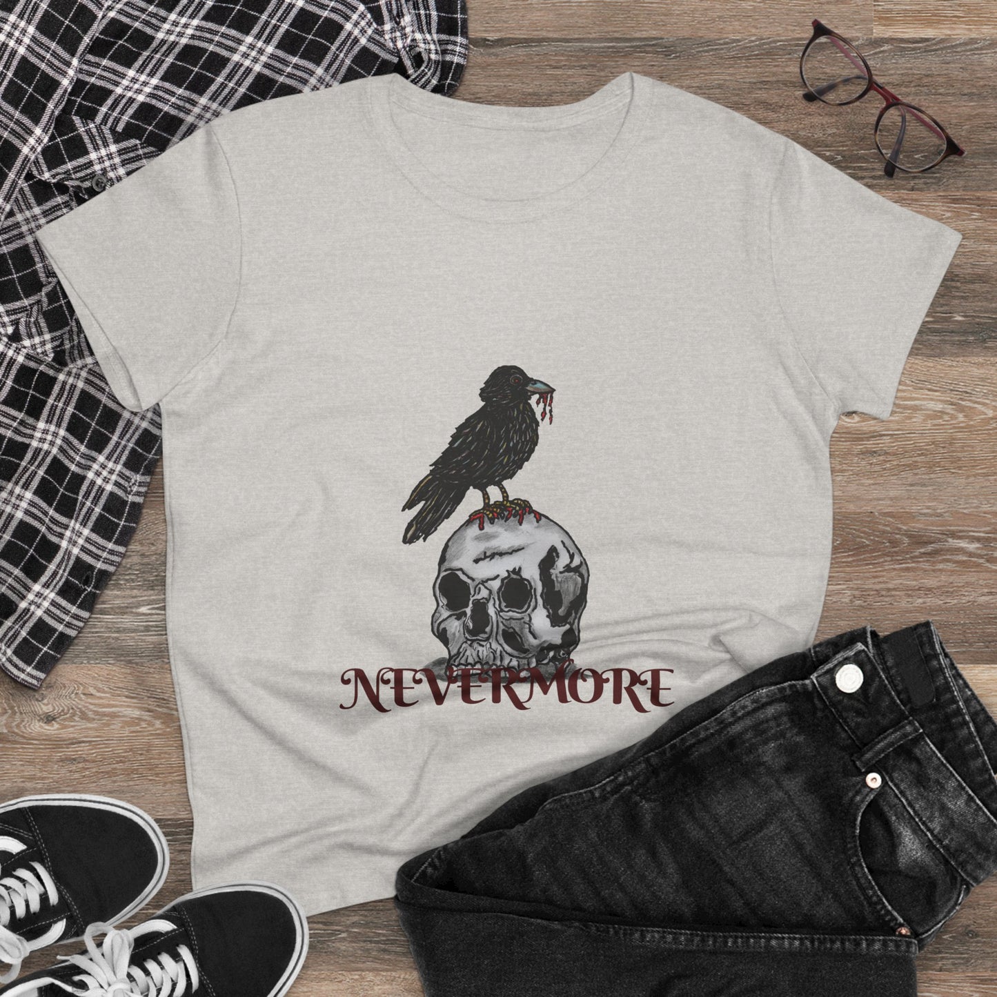 Nevermore Women's Midweight Cotton Tee