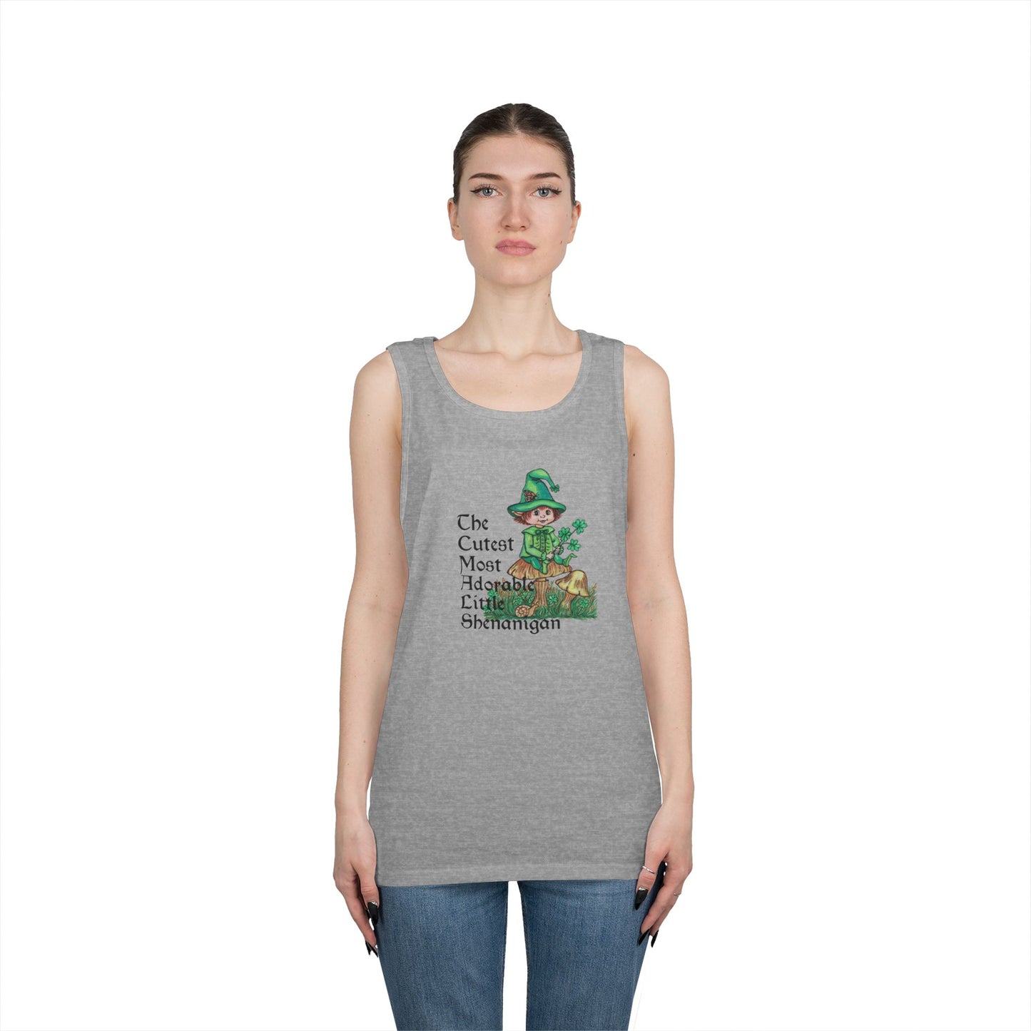 Cutest Leprechaun Unisex Heavy Cotton Tank Top