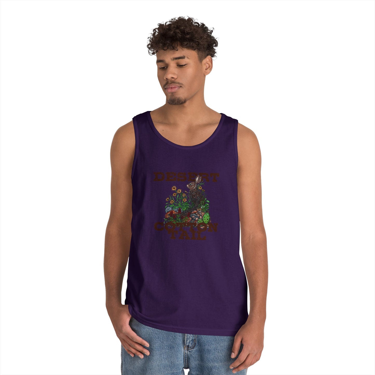 Desert Cottontail Unisex Heavy Cotton Tank Top