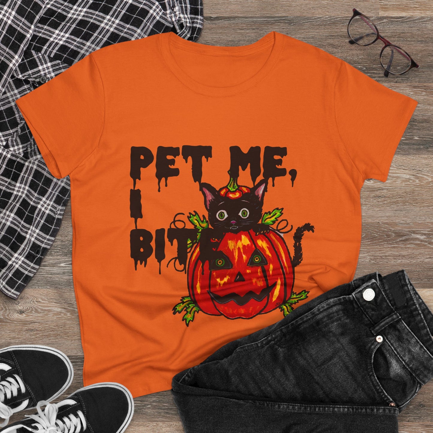 Pet Me Women's Midweight Cotton Tee