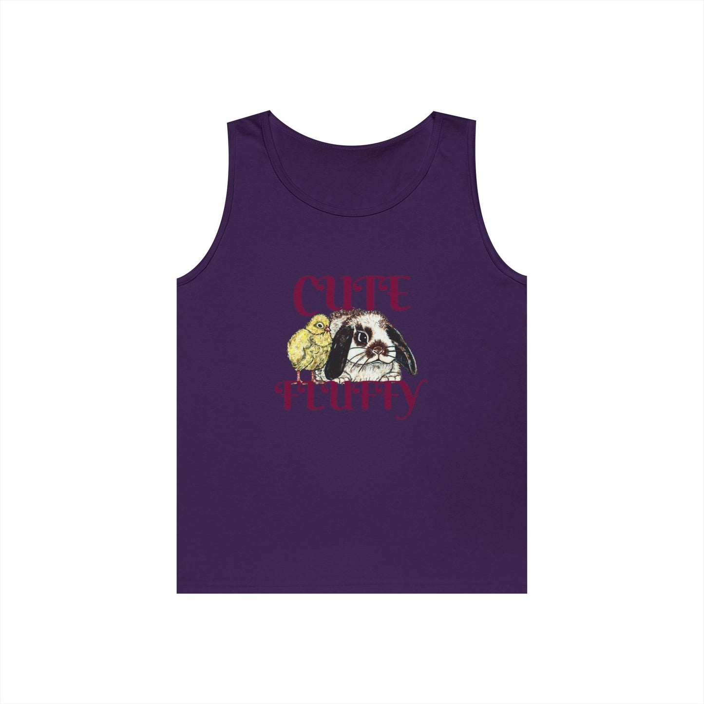 Cute and Fluffy Unisex Heavy Cotton Tank Top