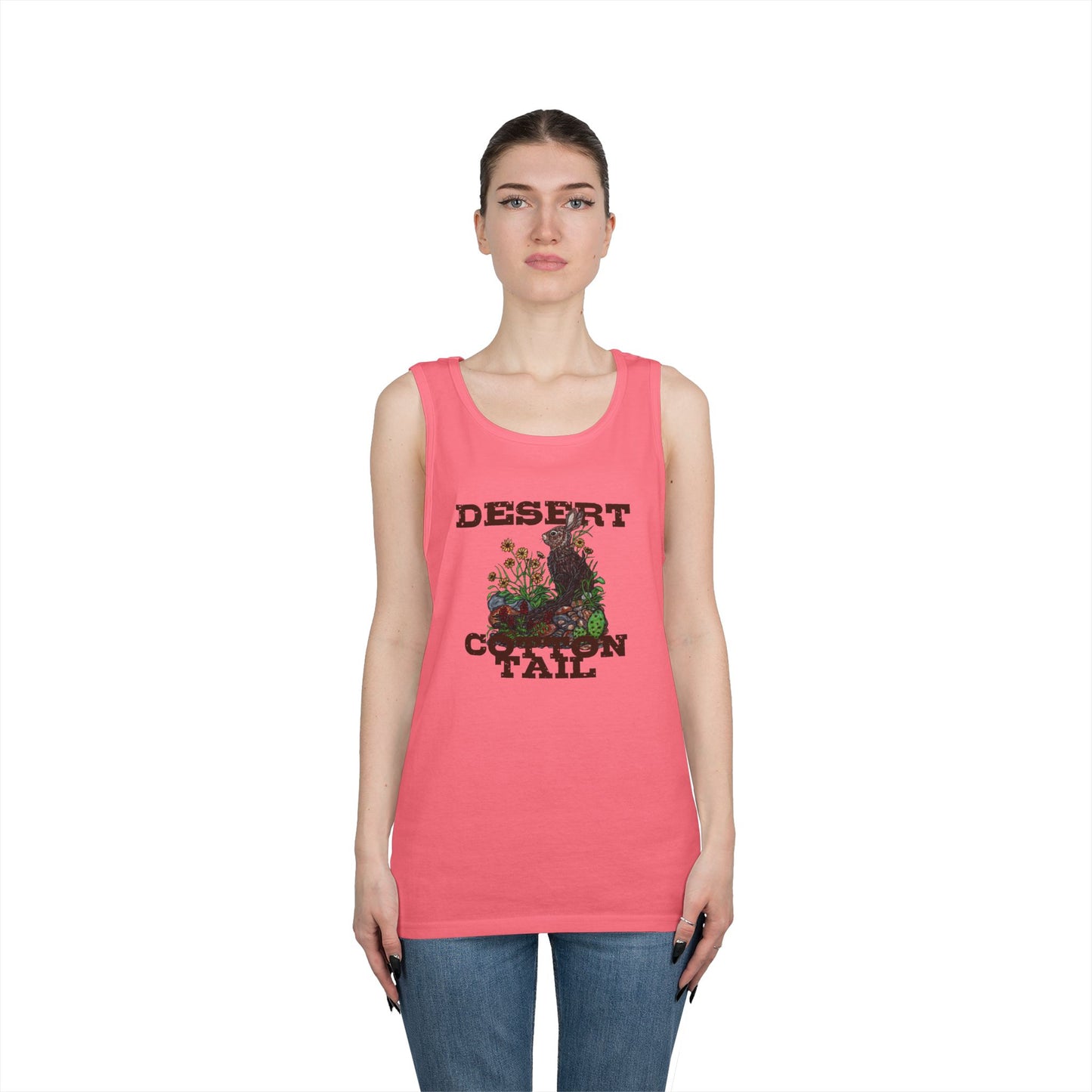 Desert Cottontail Unisex Heavy Cotton Tank Top