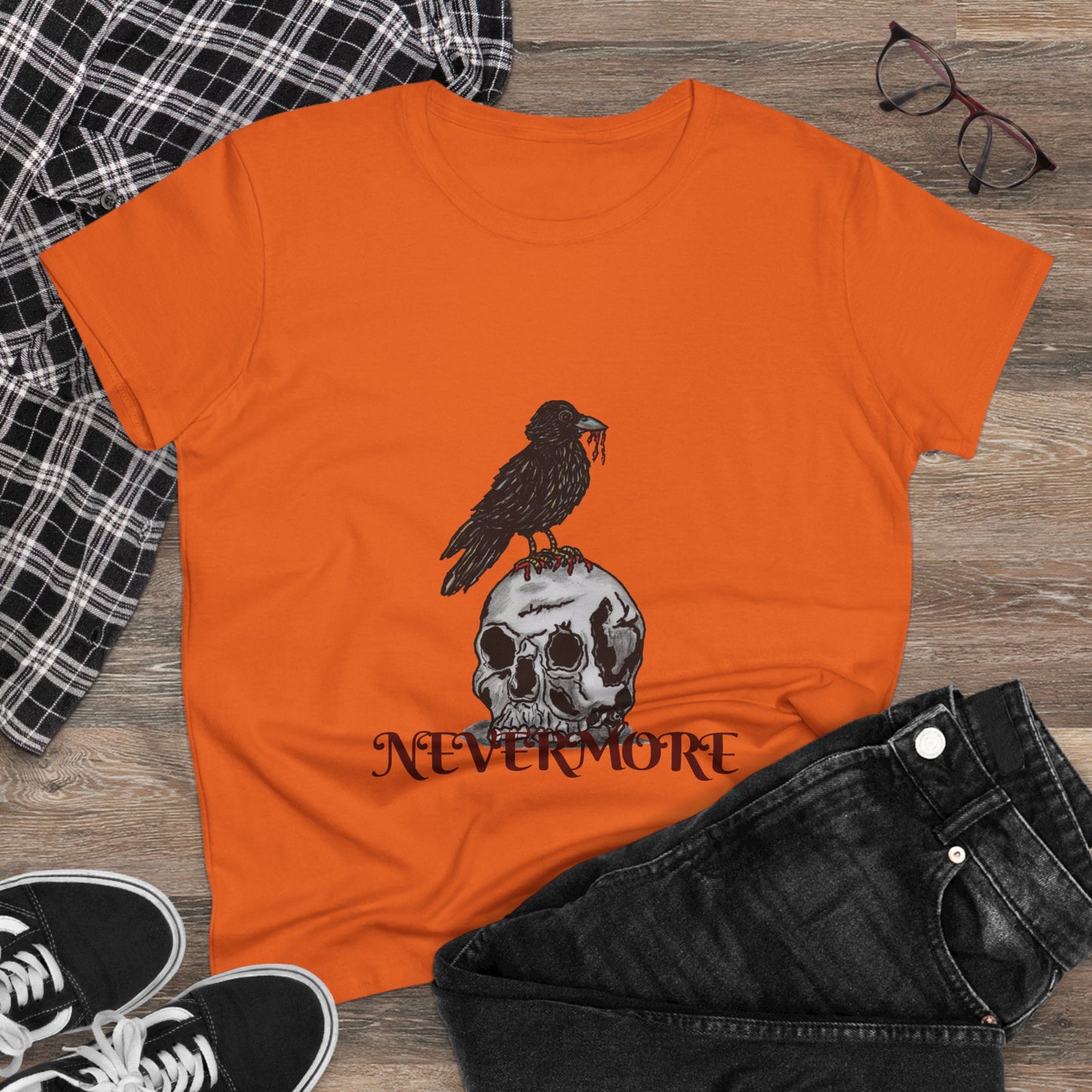 Nevermore Women's Midweight Cotton Tee