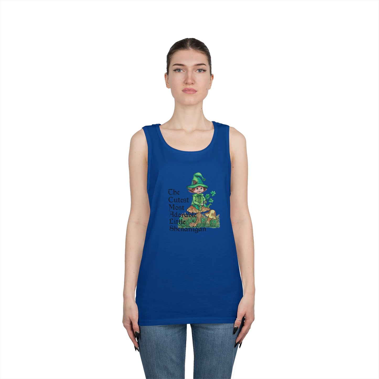 Cutest Leprechaun Unisex Heavy Cotton Tank Top