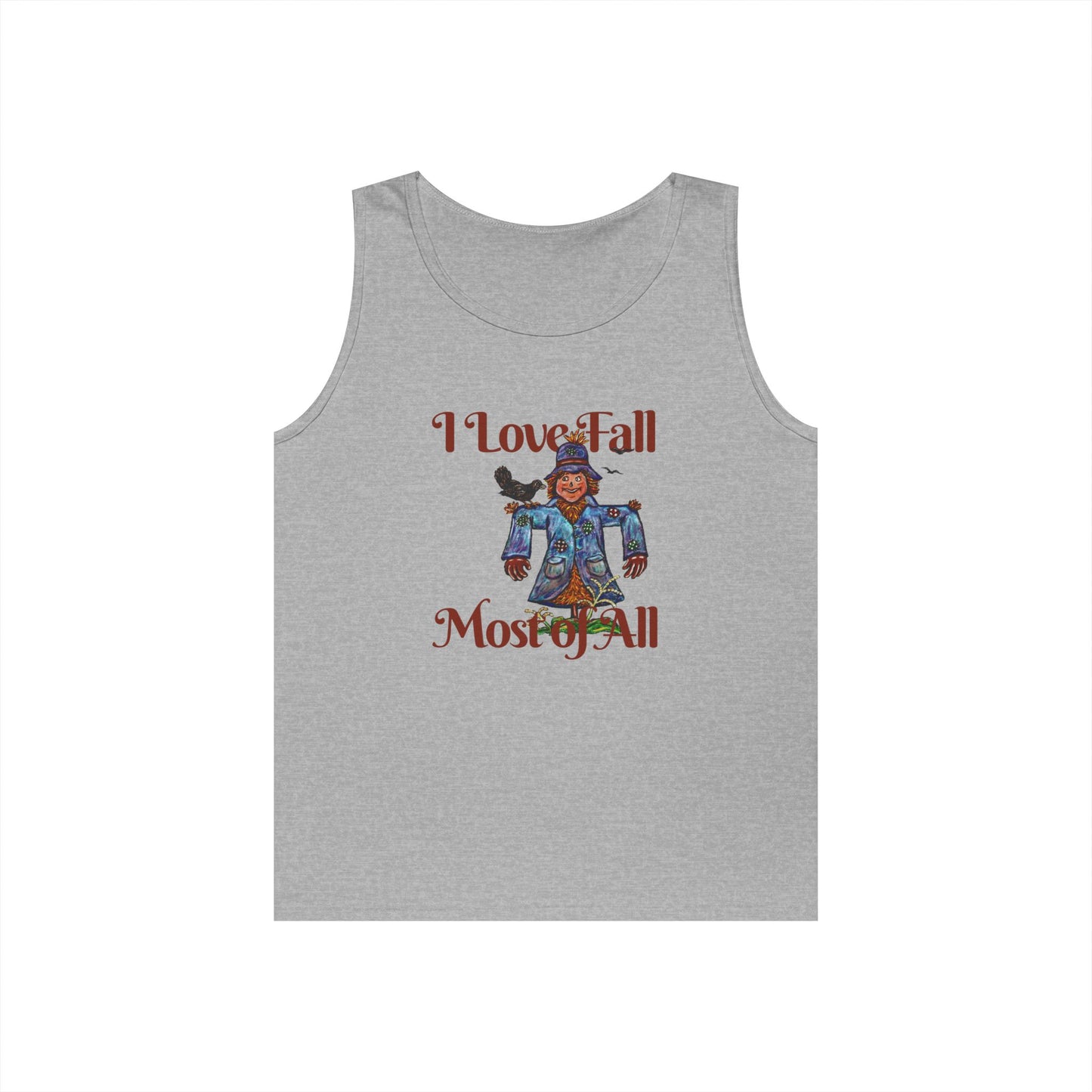 I Love Fall Most of All Unisex Heavy Cotton Tank Top