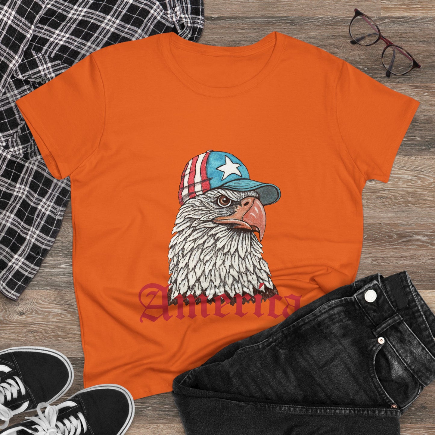 Eagle America Women's Midweight Cotton Tee