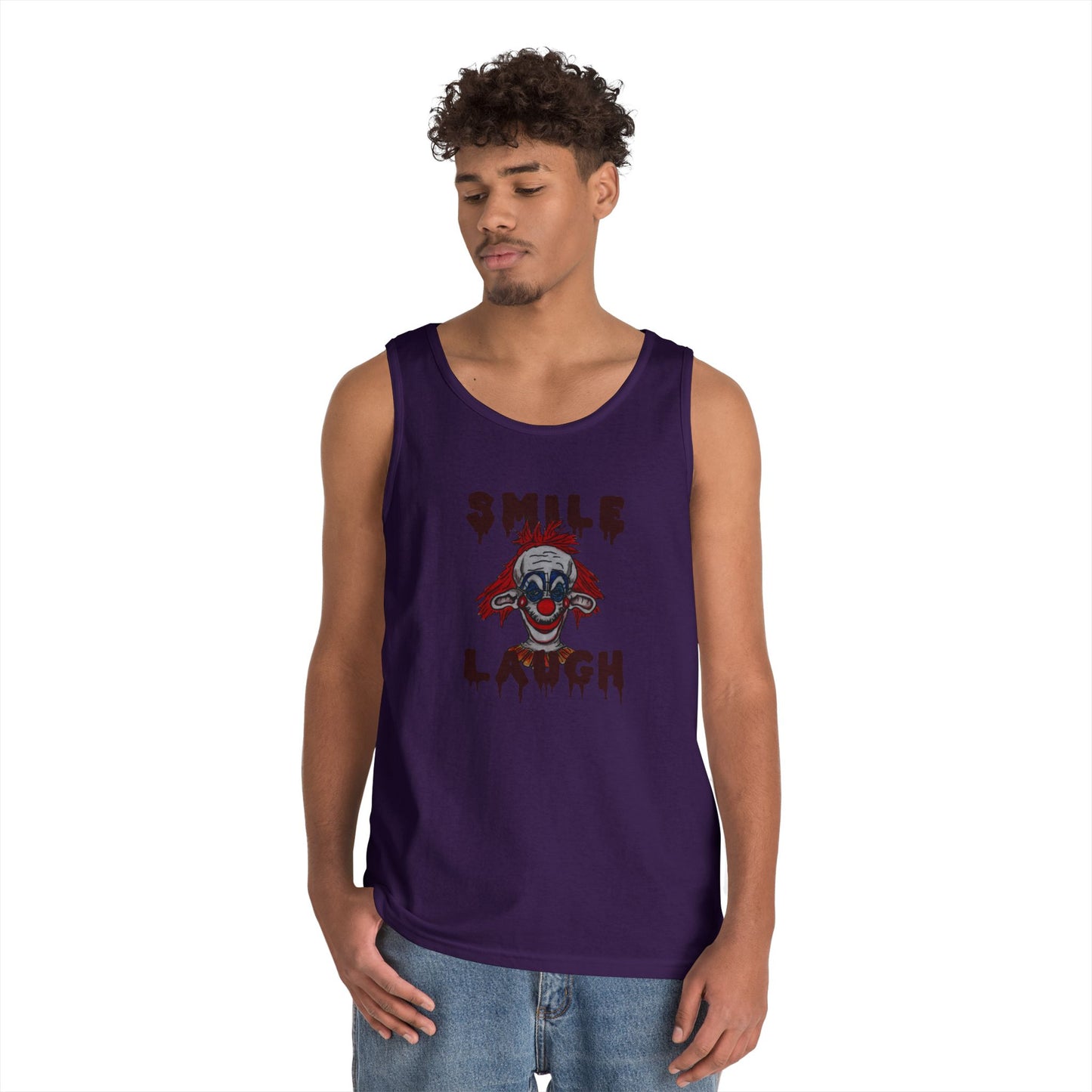 Smile, Laugh Unisex Heavy Cotton Tank Top