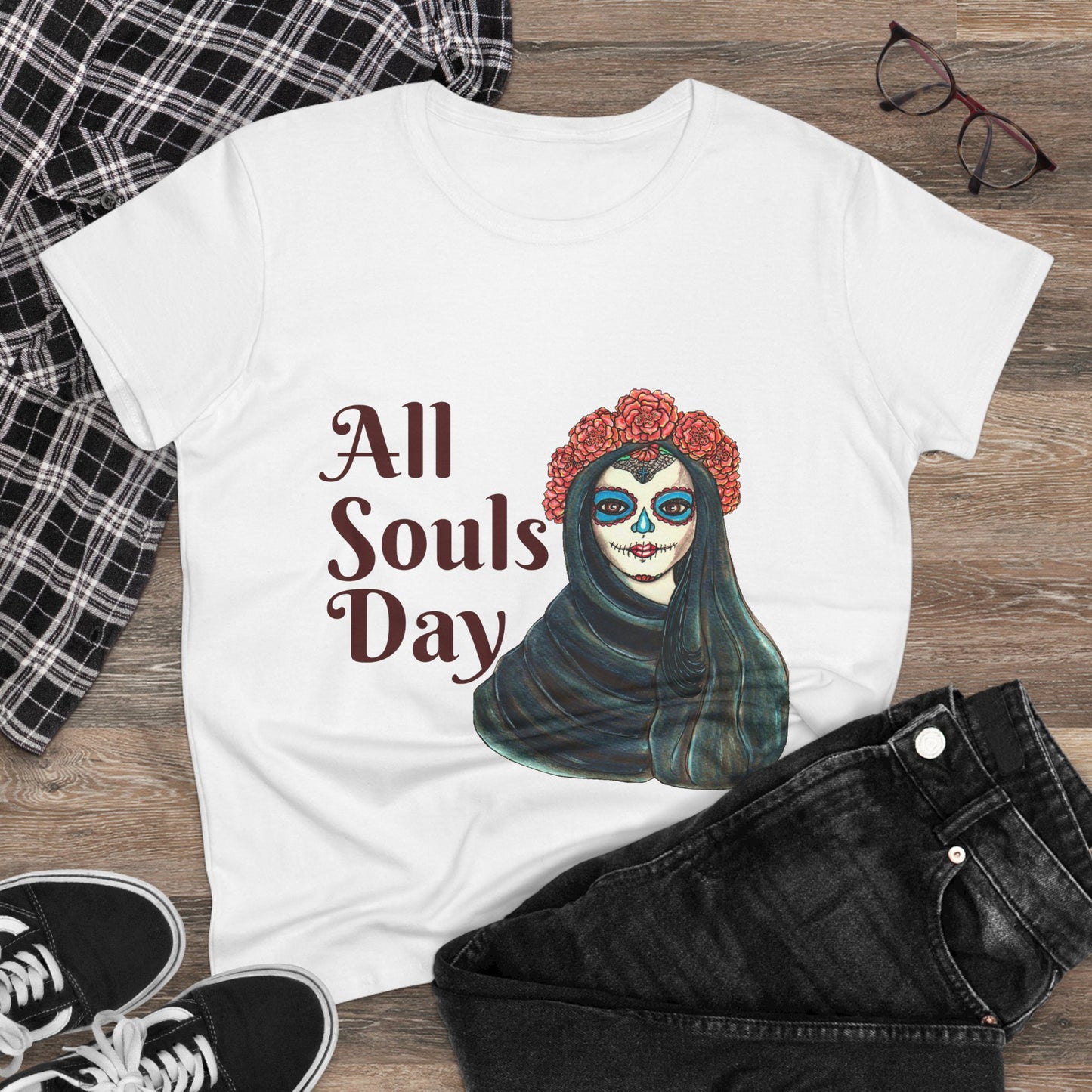 All Souls Day Women's Midweight Cotton Tee