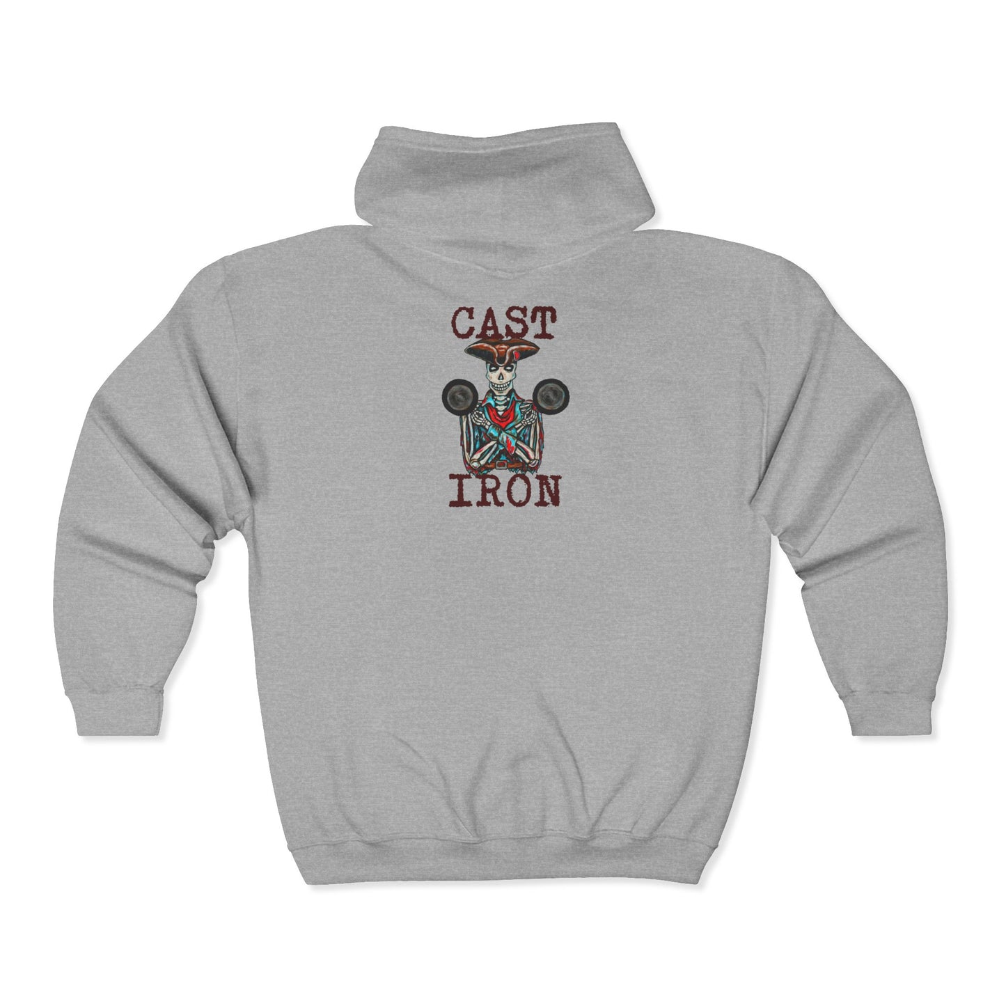Cast Iron Unisex Heavy Blend™ Full Zip Hooded Sweatshirt