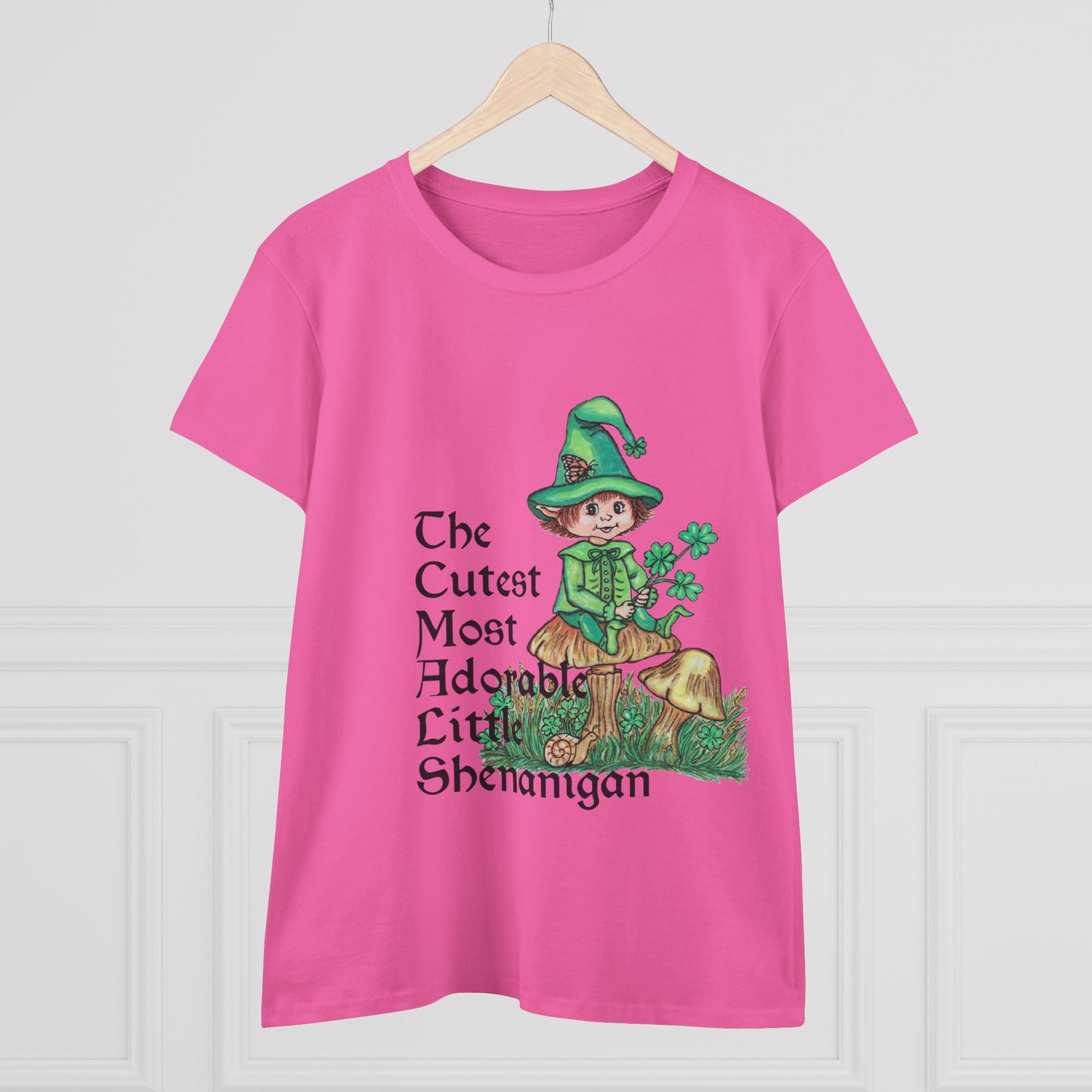 Cutest Leprechaun Women's Midweight Cotton Tee