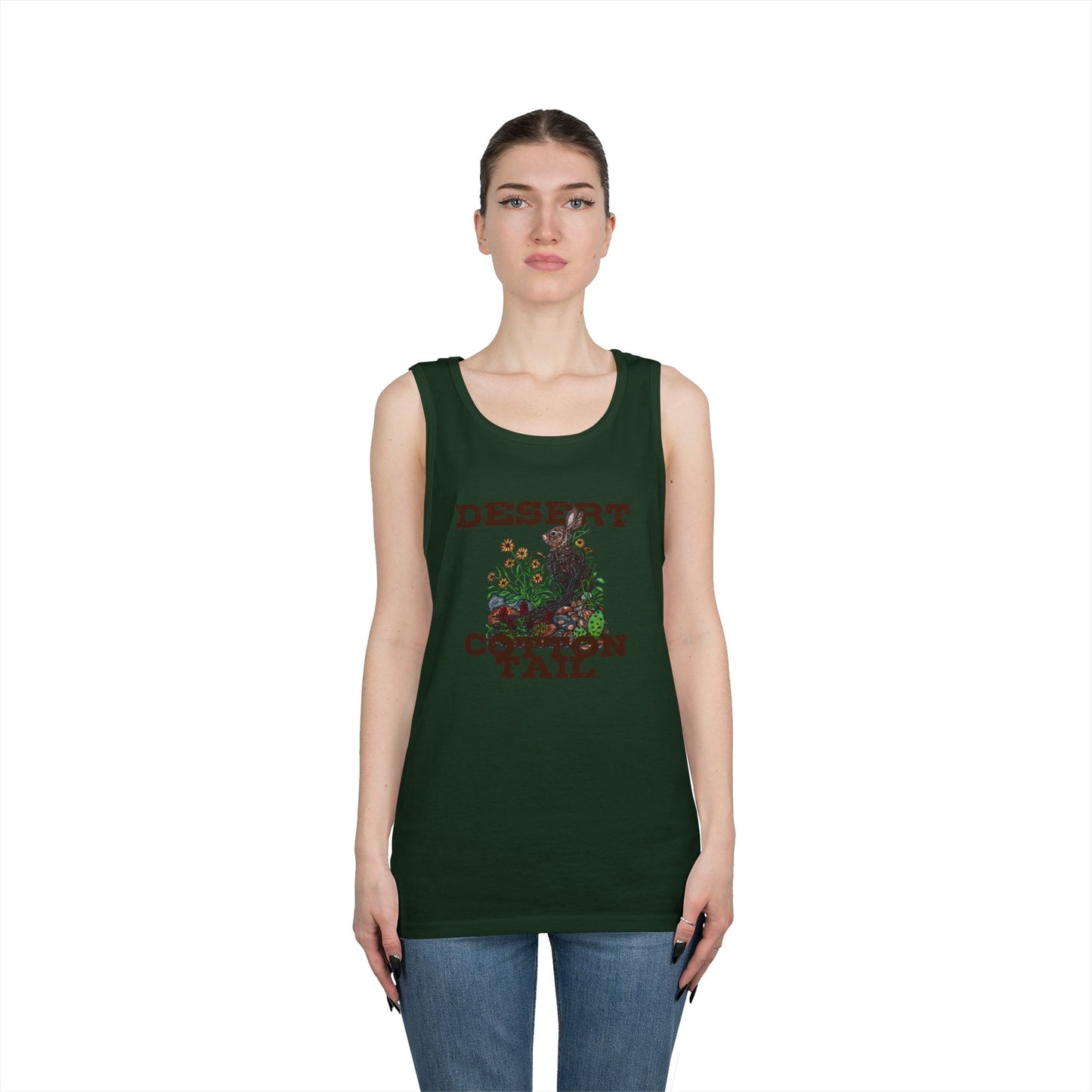 Desert Cottontail Unisex Heavy Cotton Tank Top
