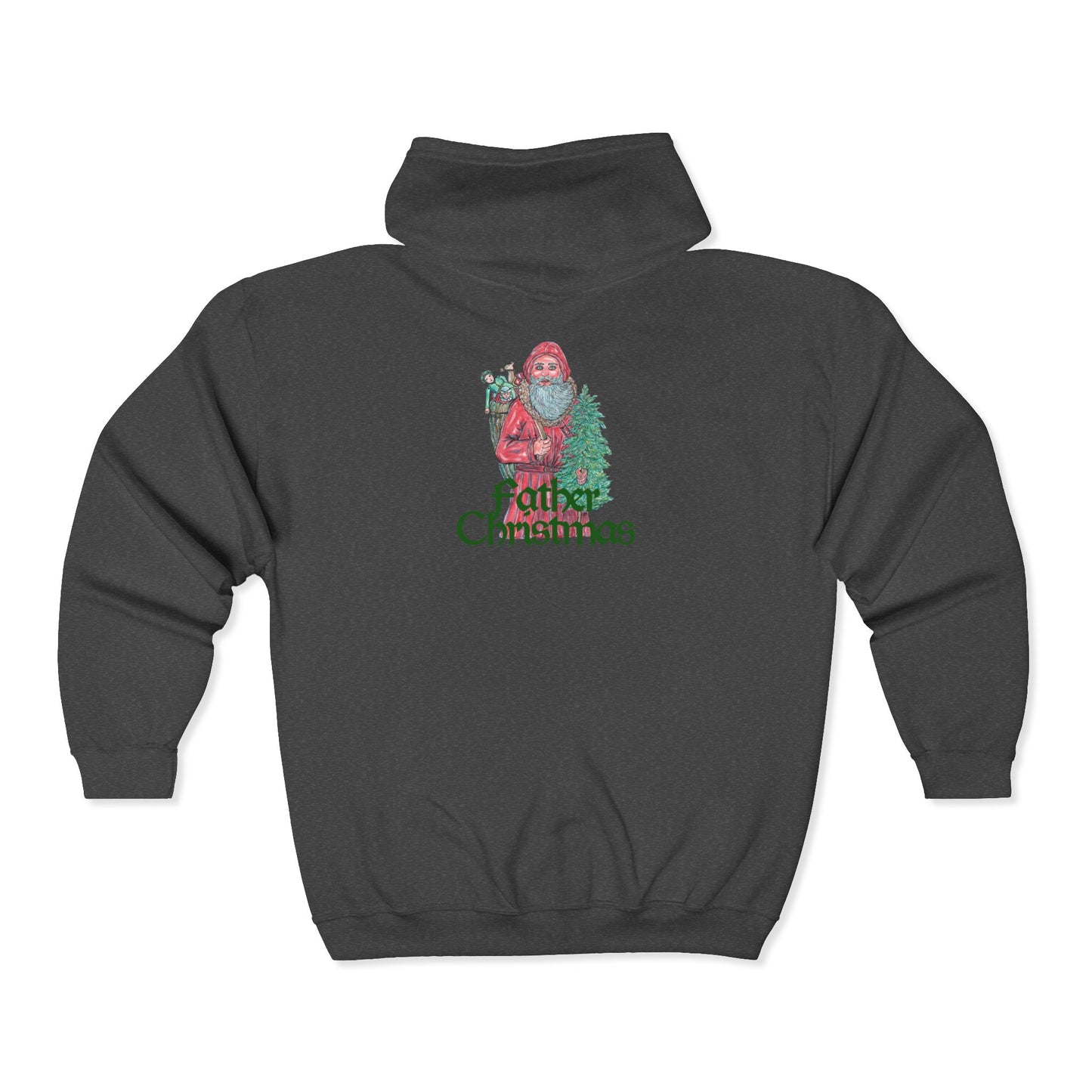 Father Christmas Unisex Heavy Blend™ Full Zip Hooded Sweatshirt