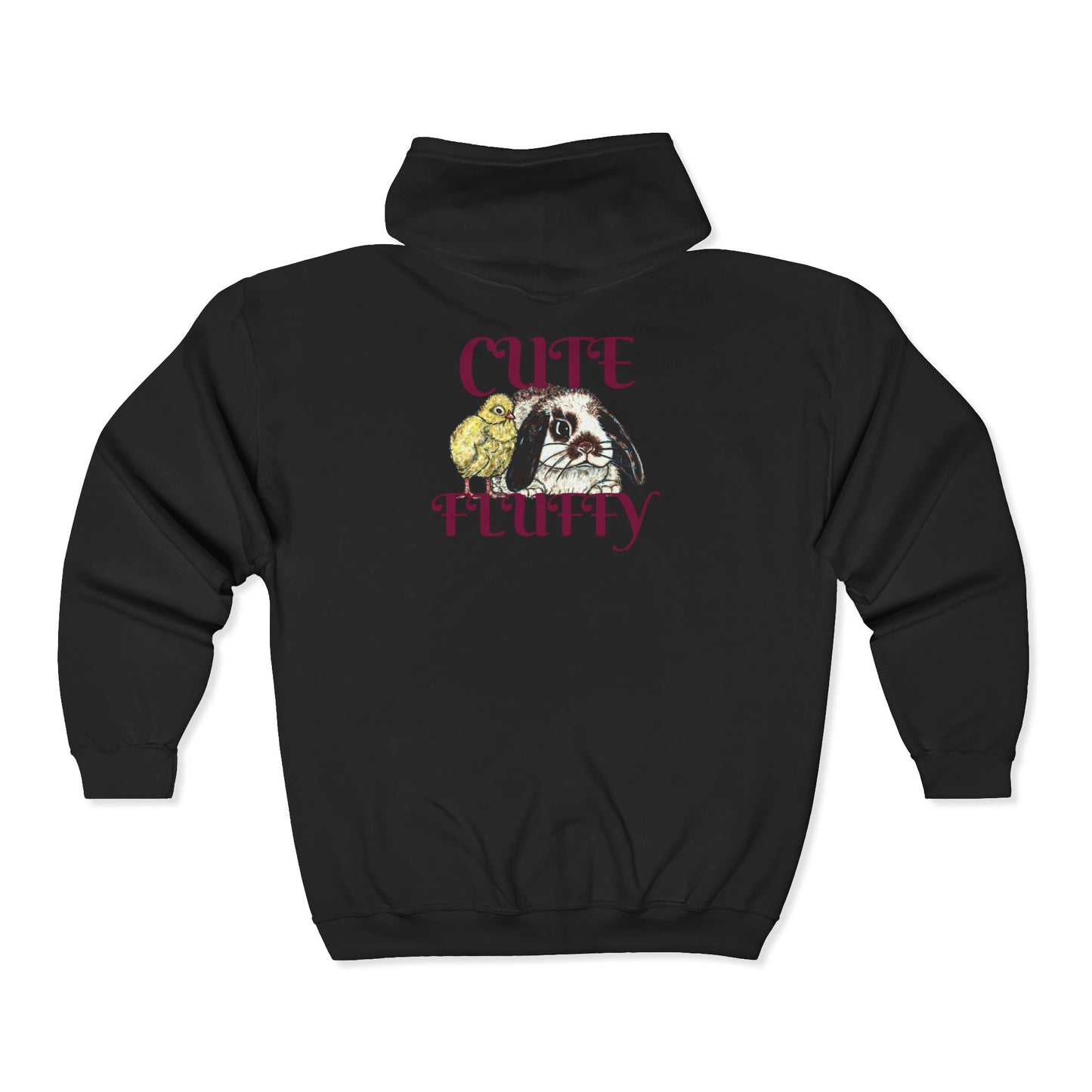 Cute and Fluffy Unisex Heavy Blend™ Full Zip Hooded Sweatshirt