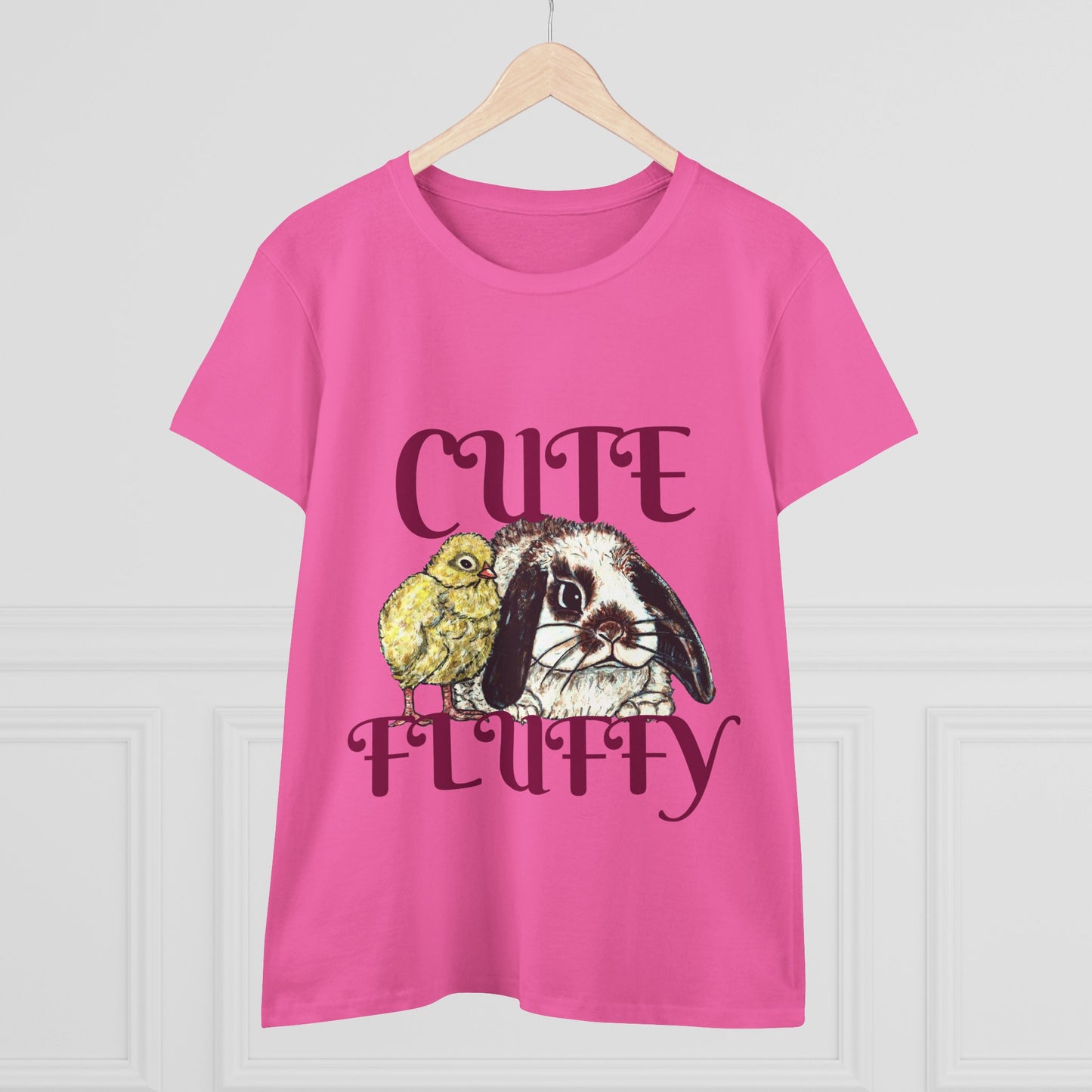 Cute and Fluffy Women's Midweight Cotton Tee